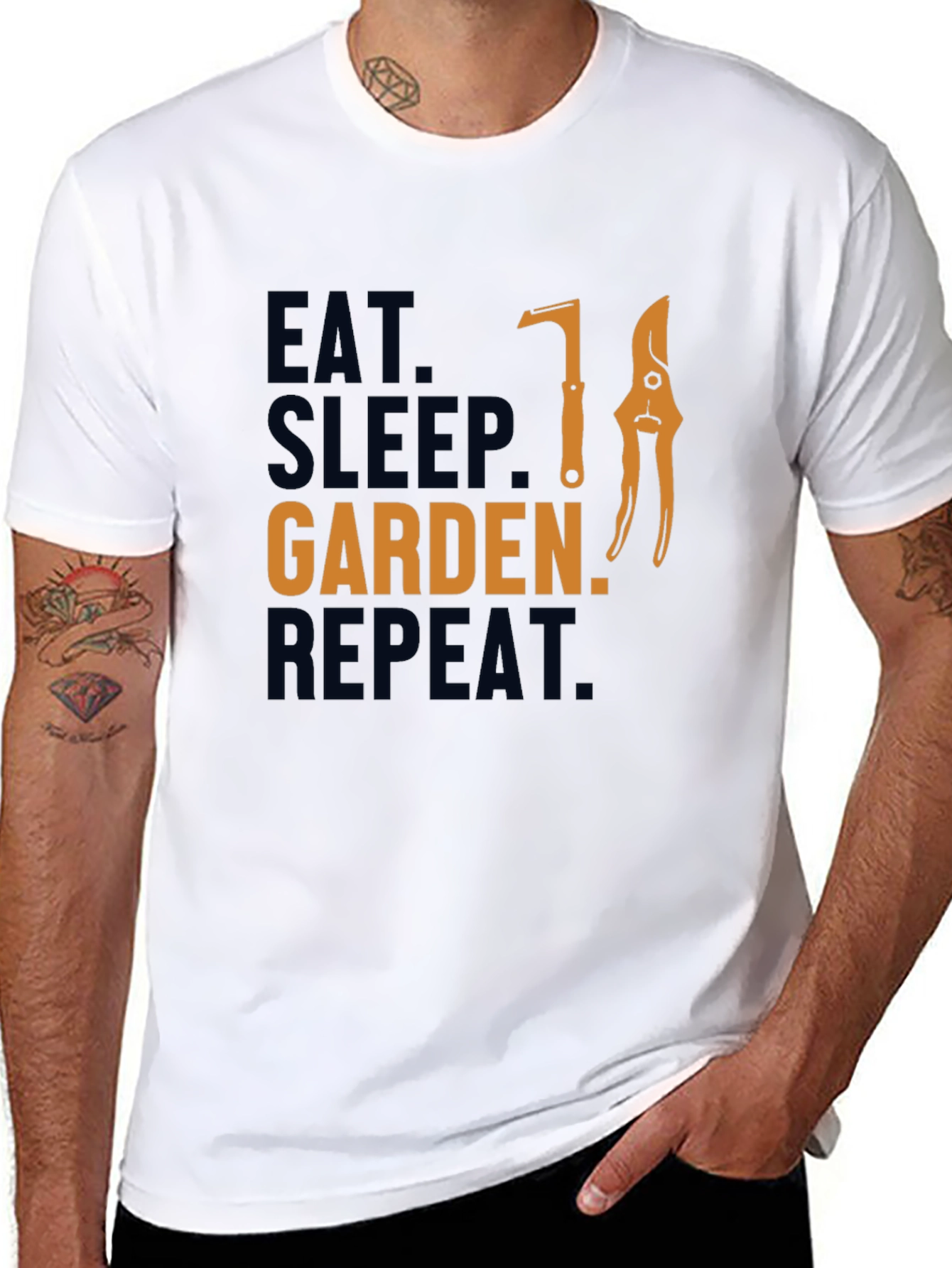Eat Sleep Garden Repeat Graphic Tee