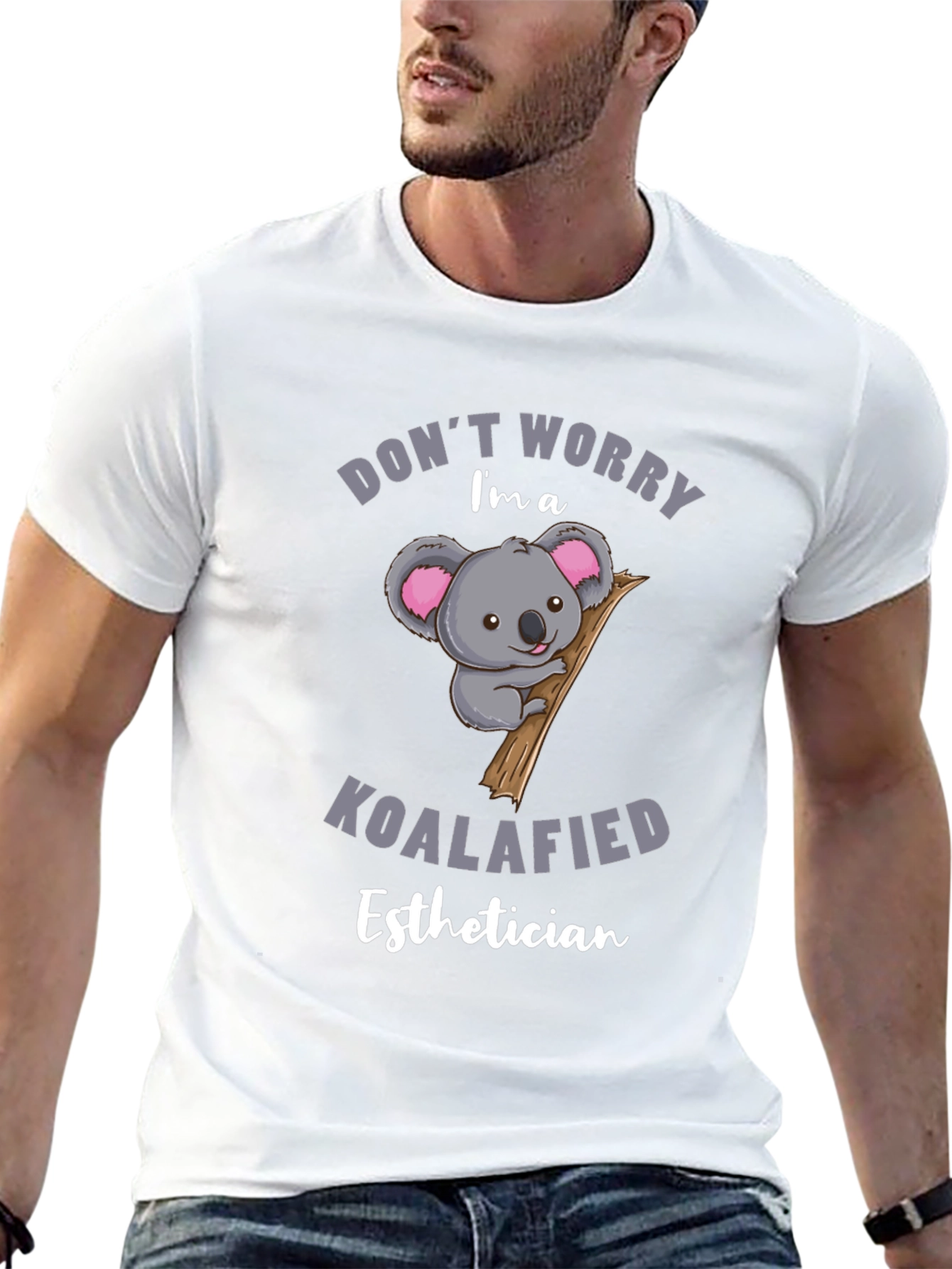 Koalafied Esthetician T-Shirt: Cute Koala Tee