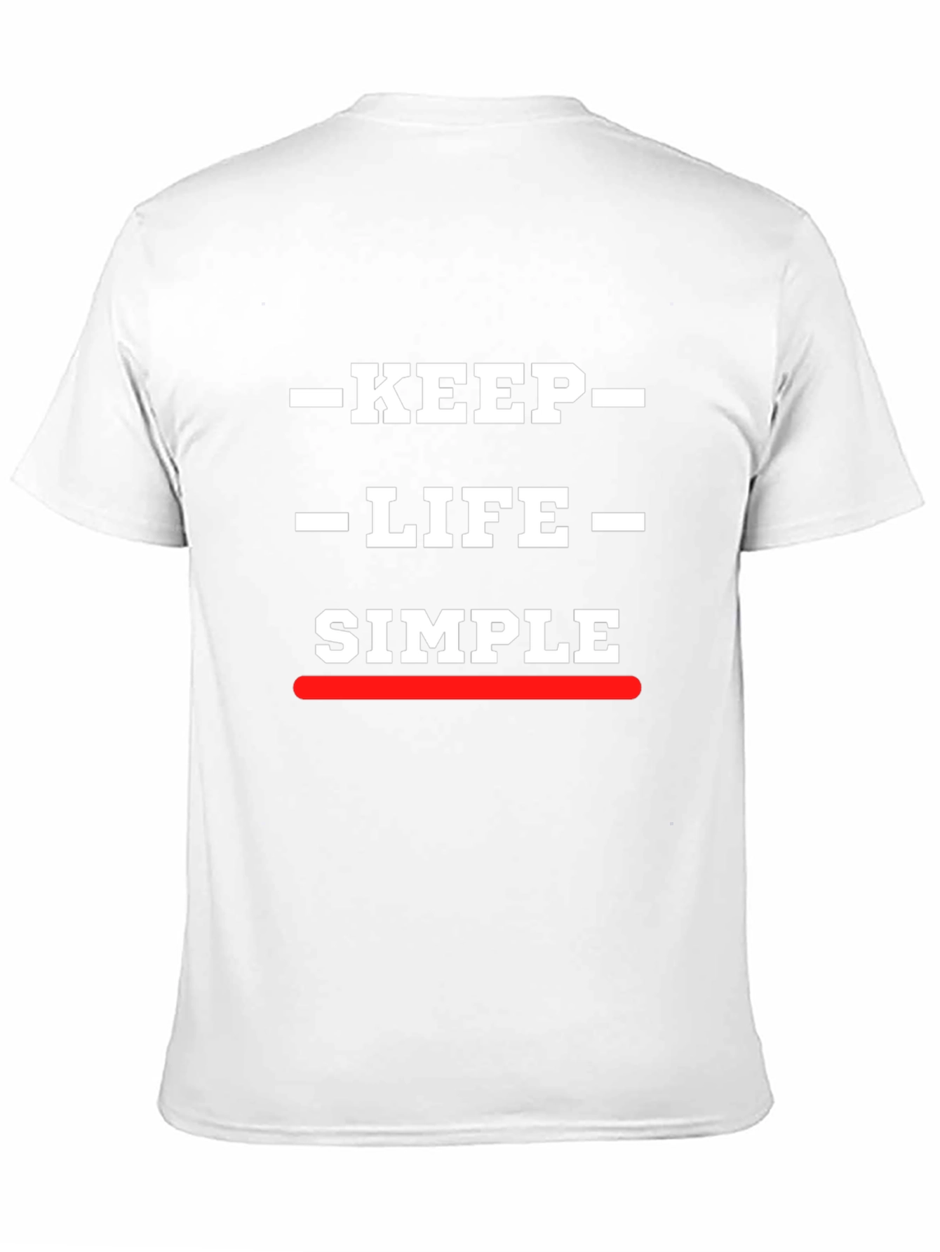 Keep Life Simple Graphic Print Black T-Shirt