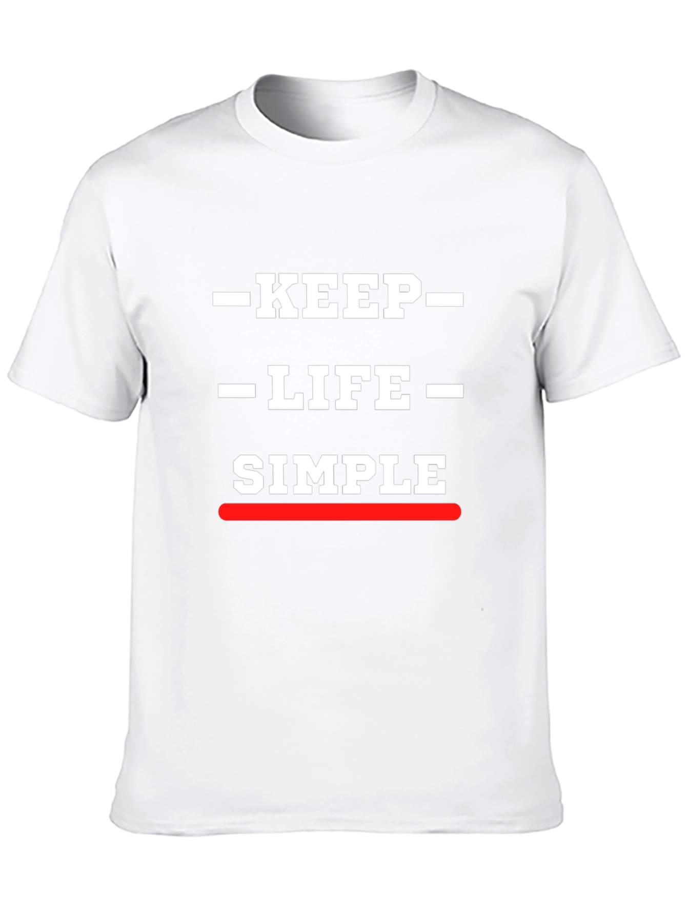 Keep Life Simple Graphic Print Black T-Shirt