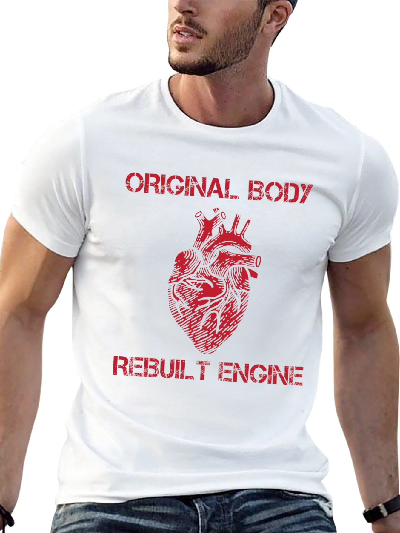 Original Body Rebuilt Engine Graphic T-Shirt