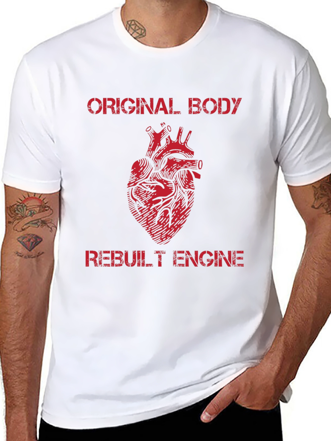 Original Body Rebuilt Engine Graphic T-Shirt