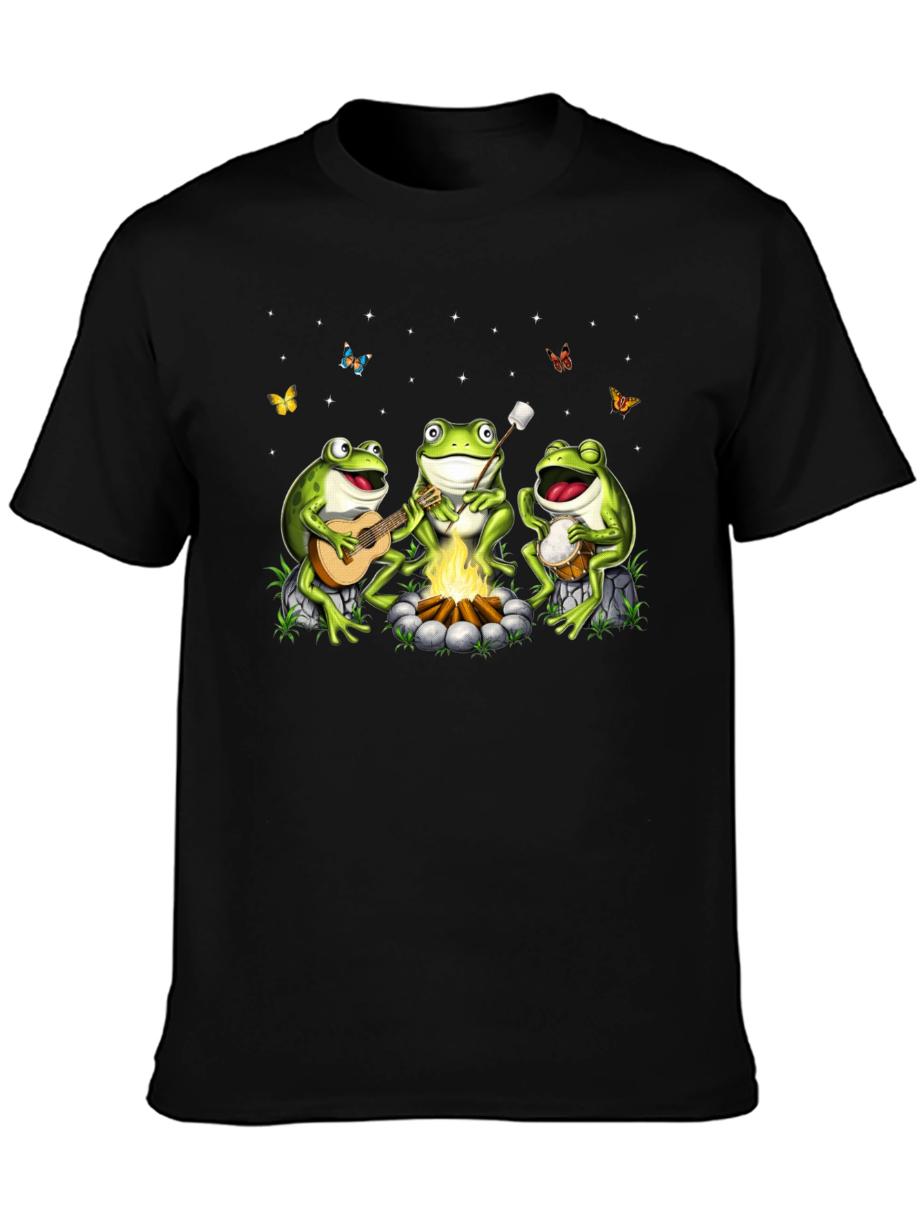 Campfire Frogs Graphic Tee