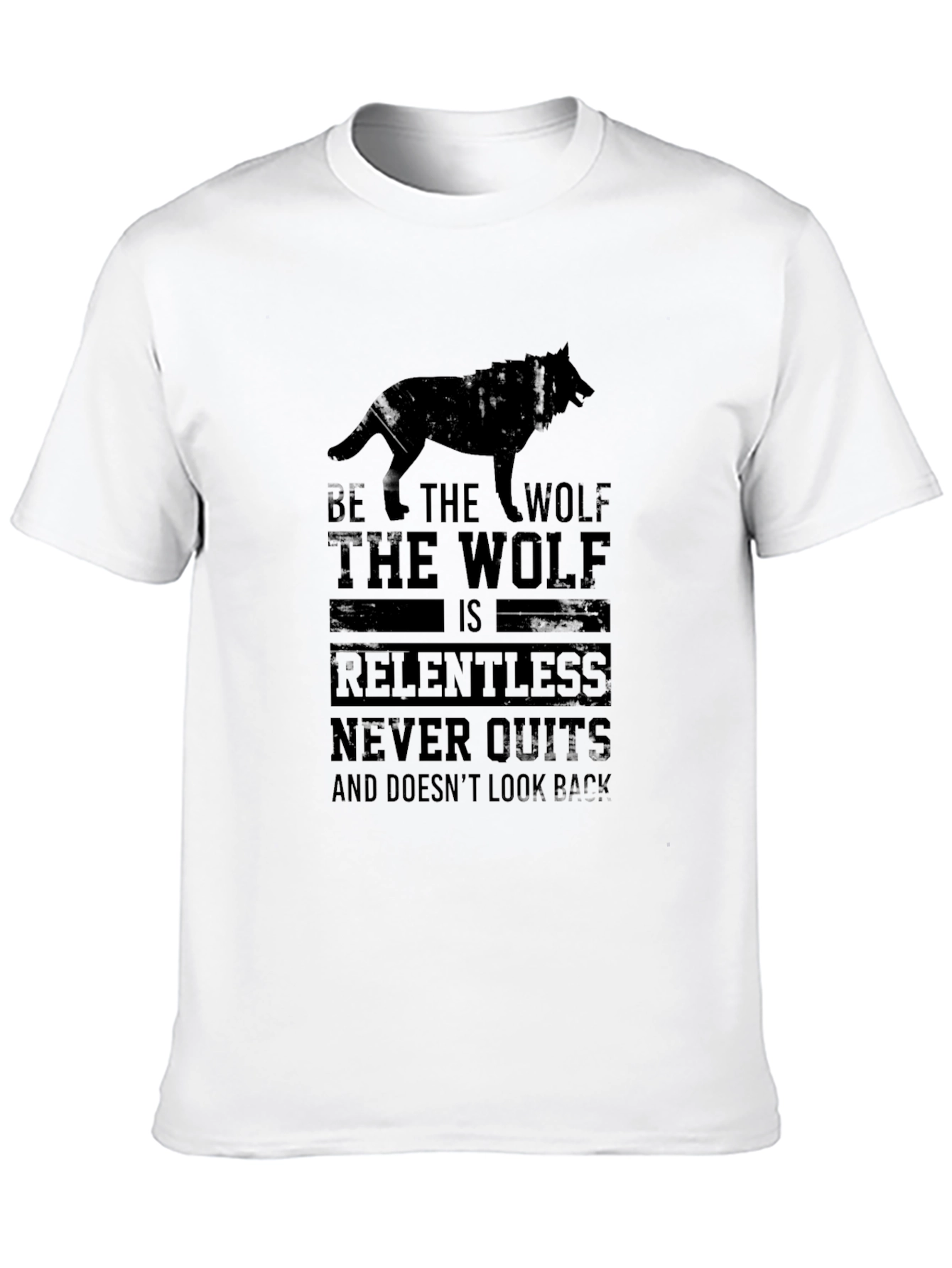 Be The Wolf Graphic Tee - Black