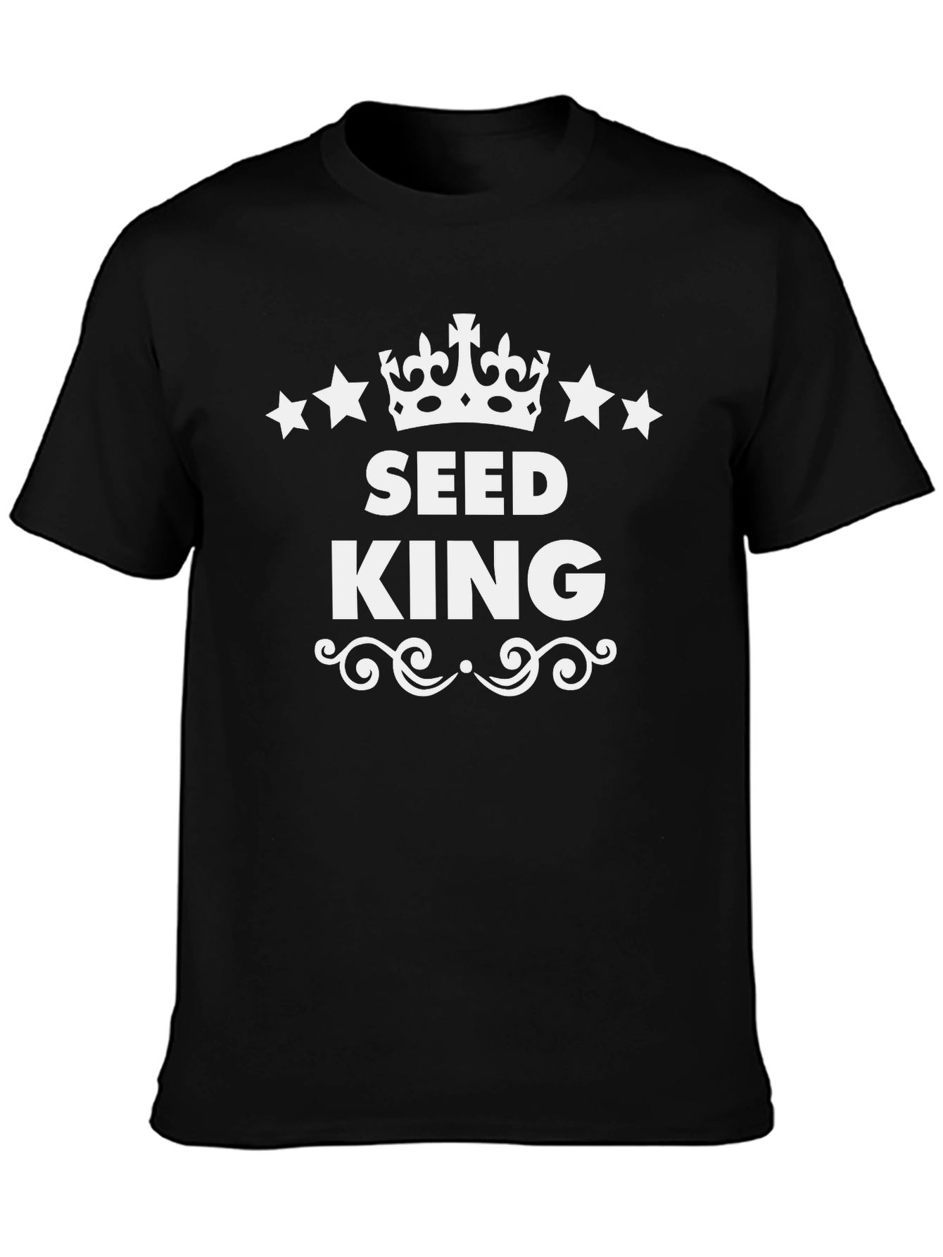 Seed King T-Shirt - Crown & Star Design