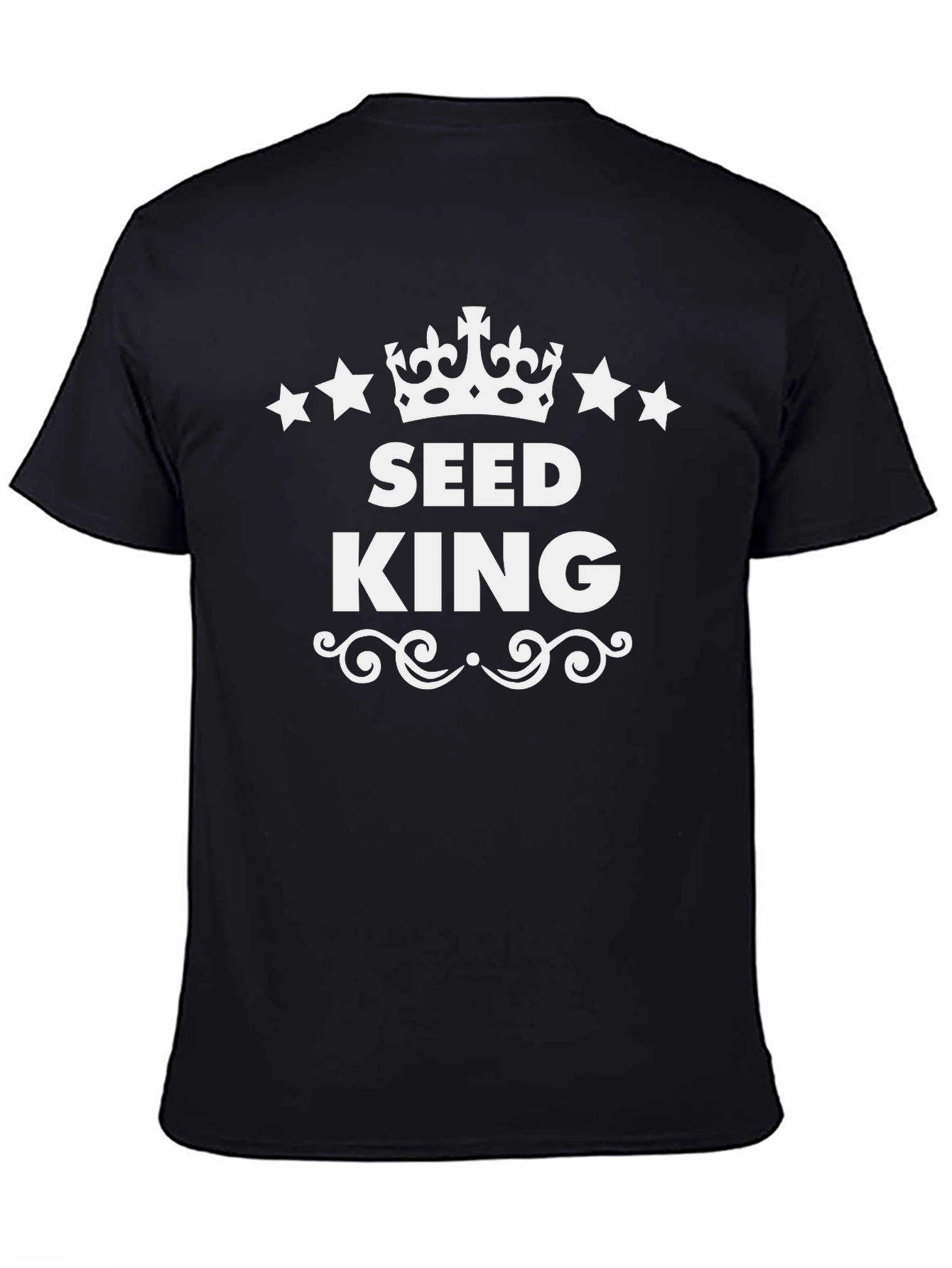 Seed King T-Shirt - Crown & Star Design