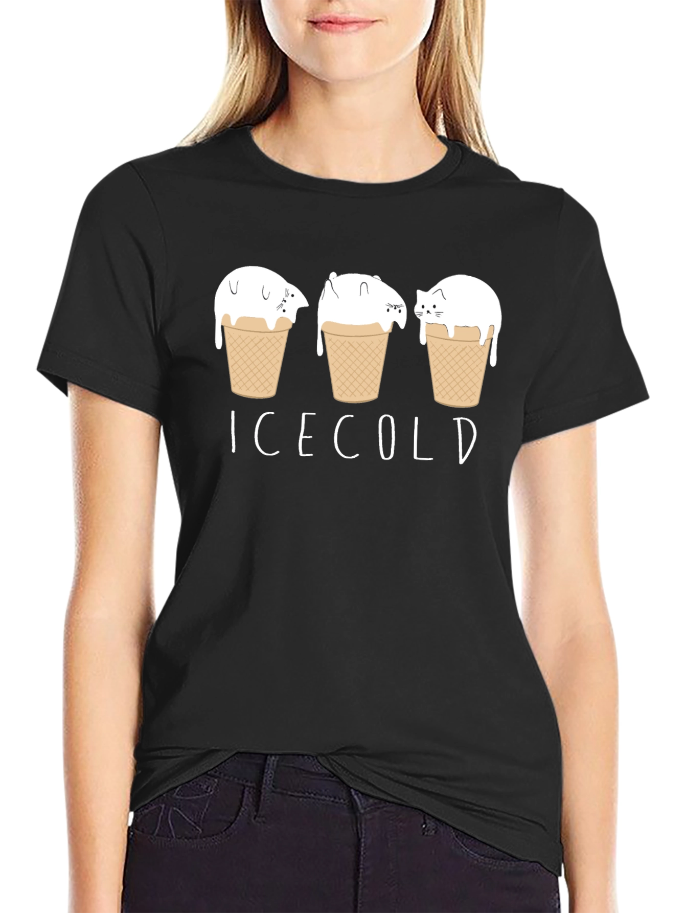 Ice Cold Cats Graphic T-Shirt