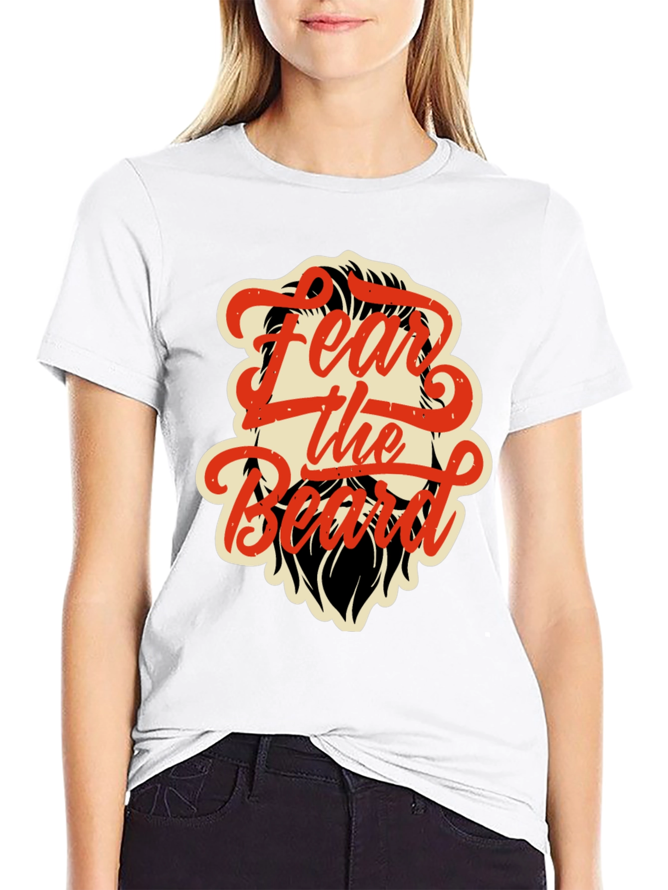 Fear the Beard Graphic Tee - Black