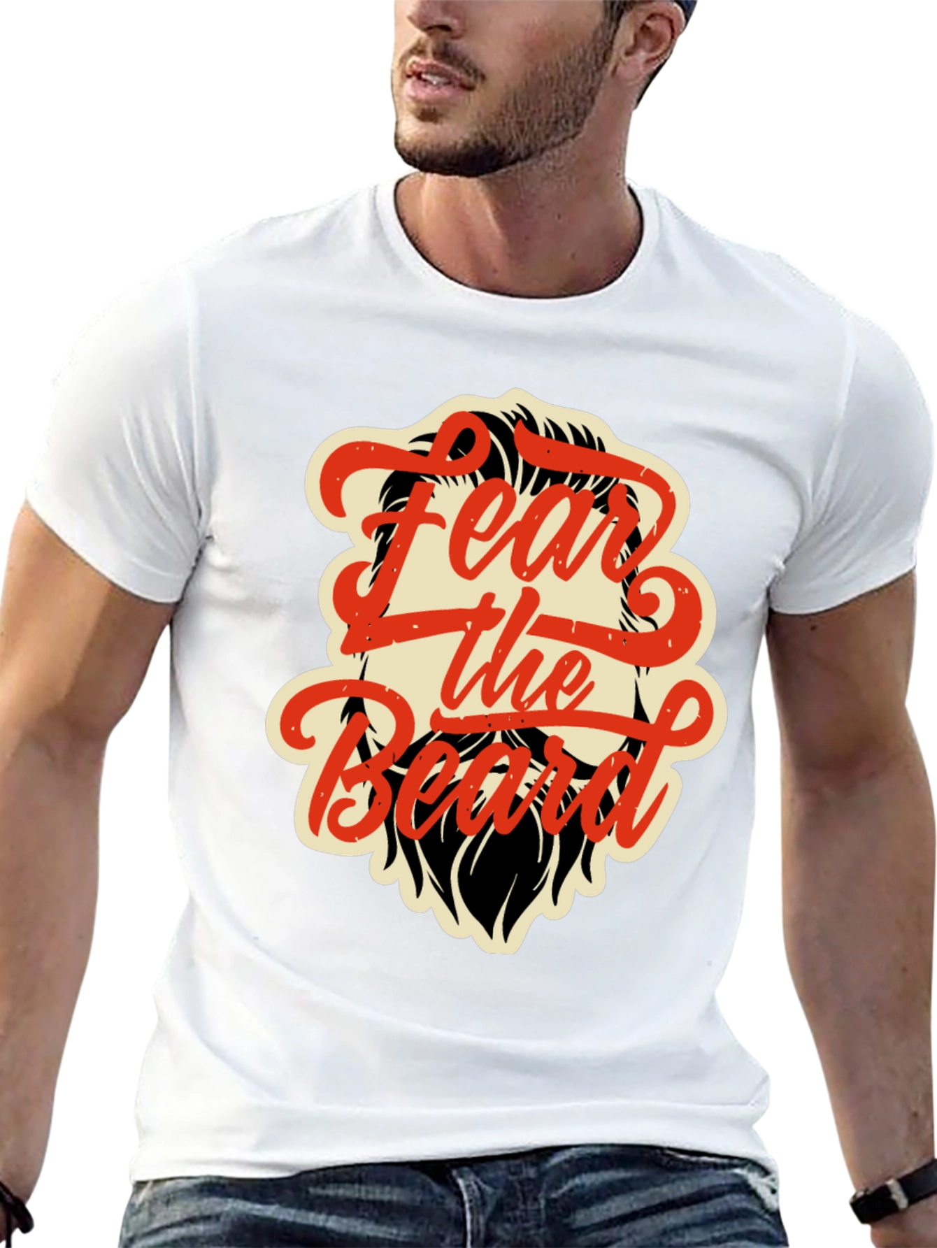 Fear the Beard Graphic Tee - Black