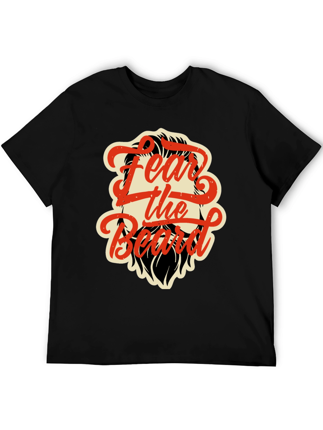 Fear the Beard Graphic Tee - Black