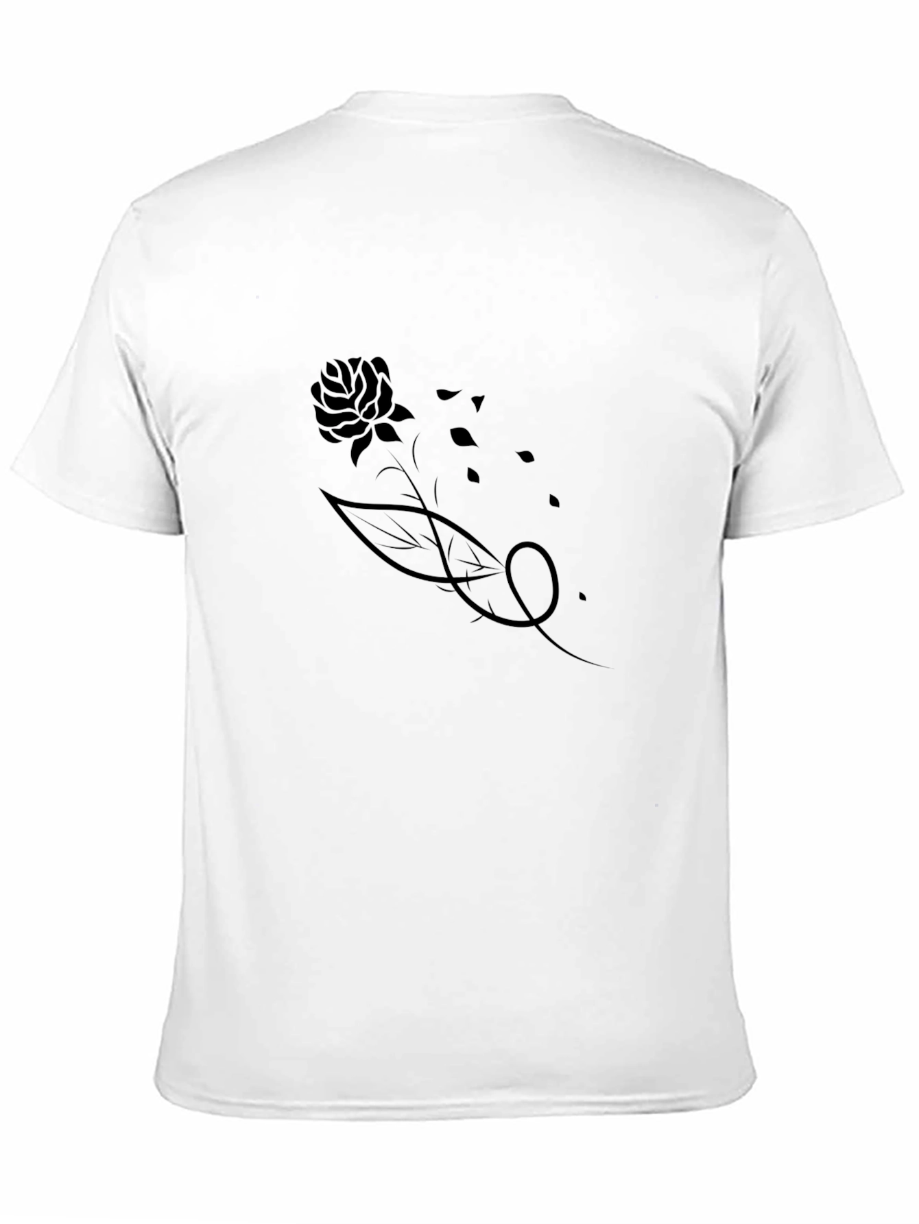 Black Rose Tattoo T-Shirt for Men