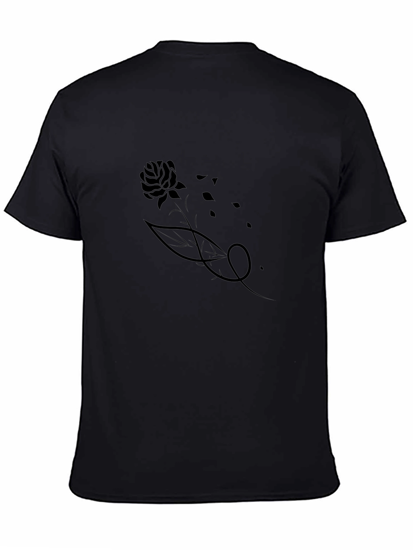 Black Rose Tattoo T-Shirt for Men