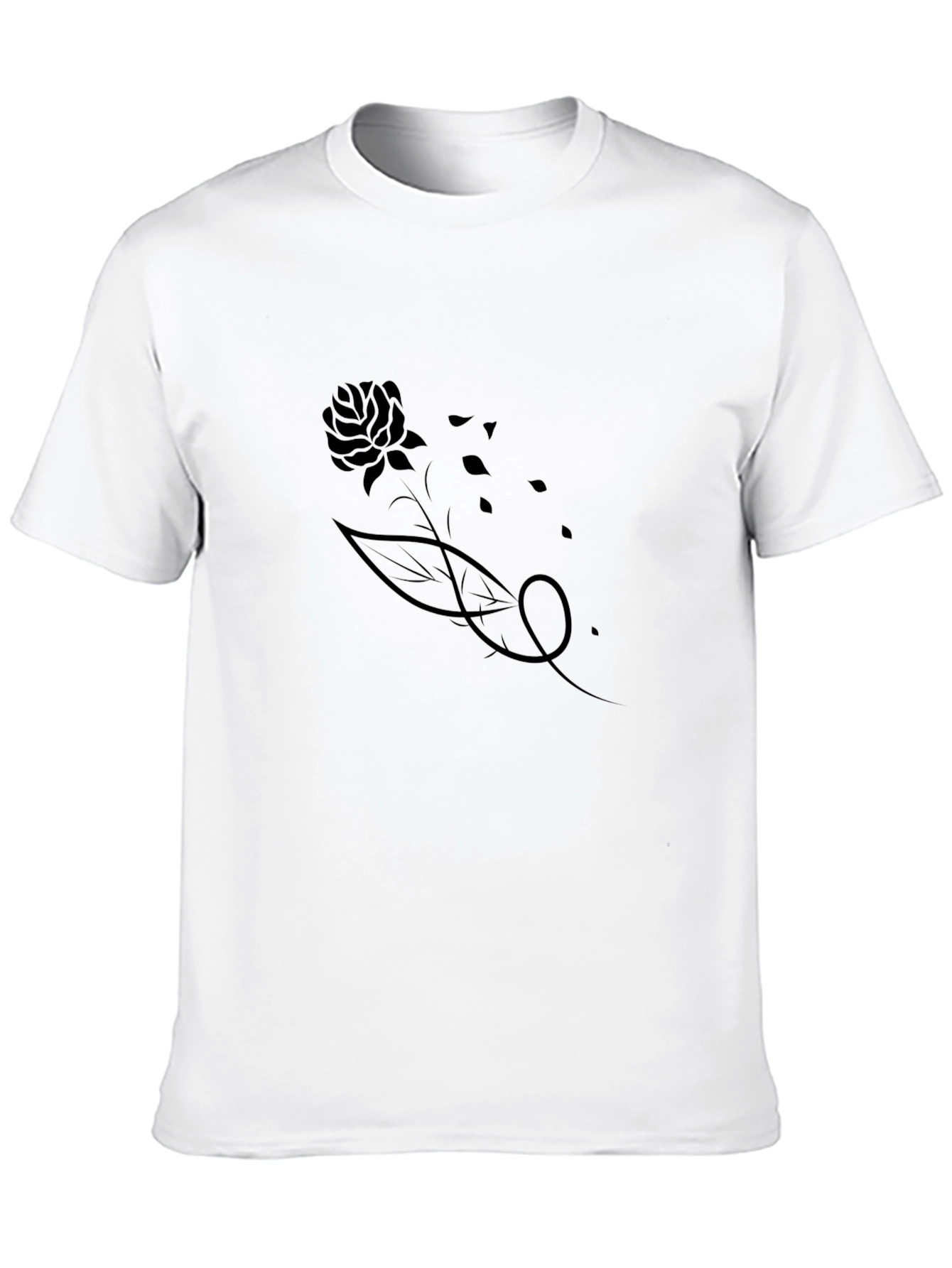 Black Rose Tattoo T-Shirt for Men