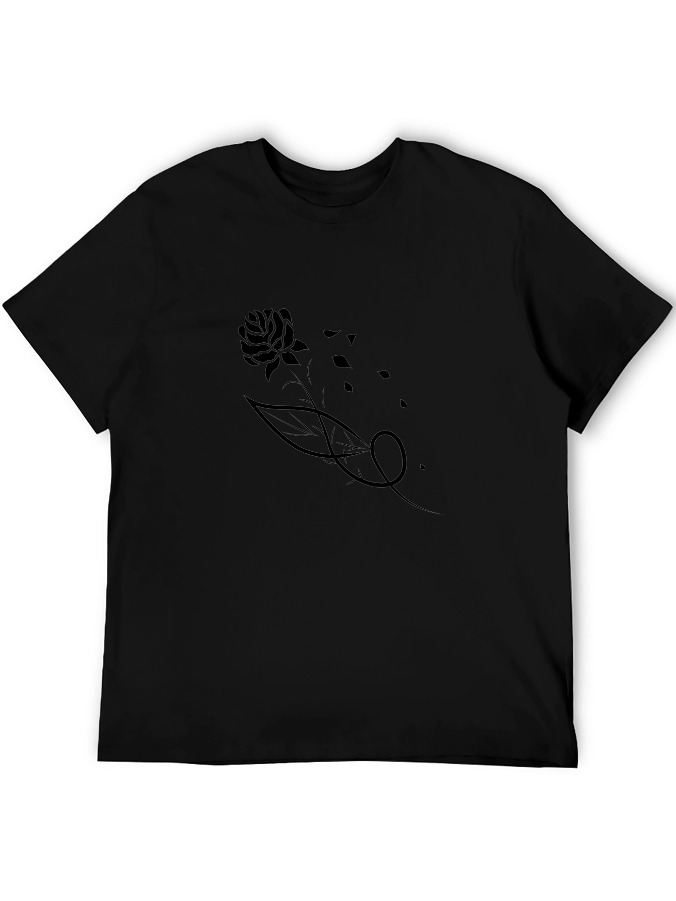 Black Rose Tattoo T-Shirt for Men
