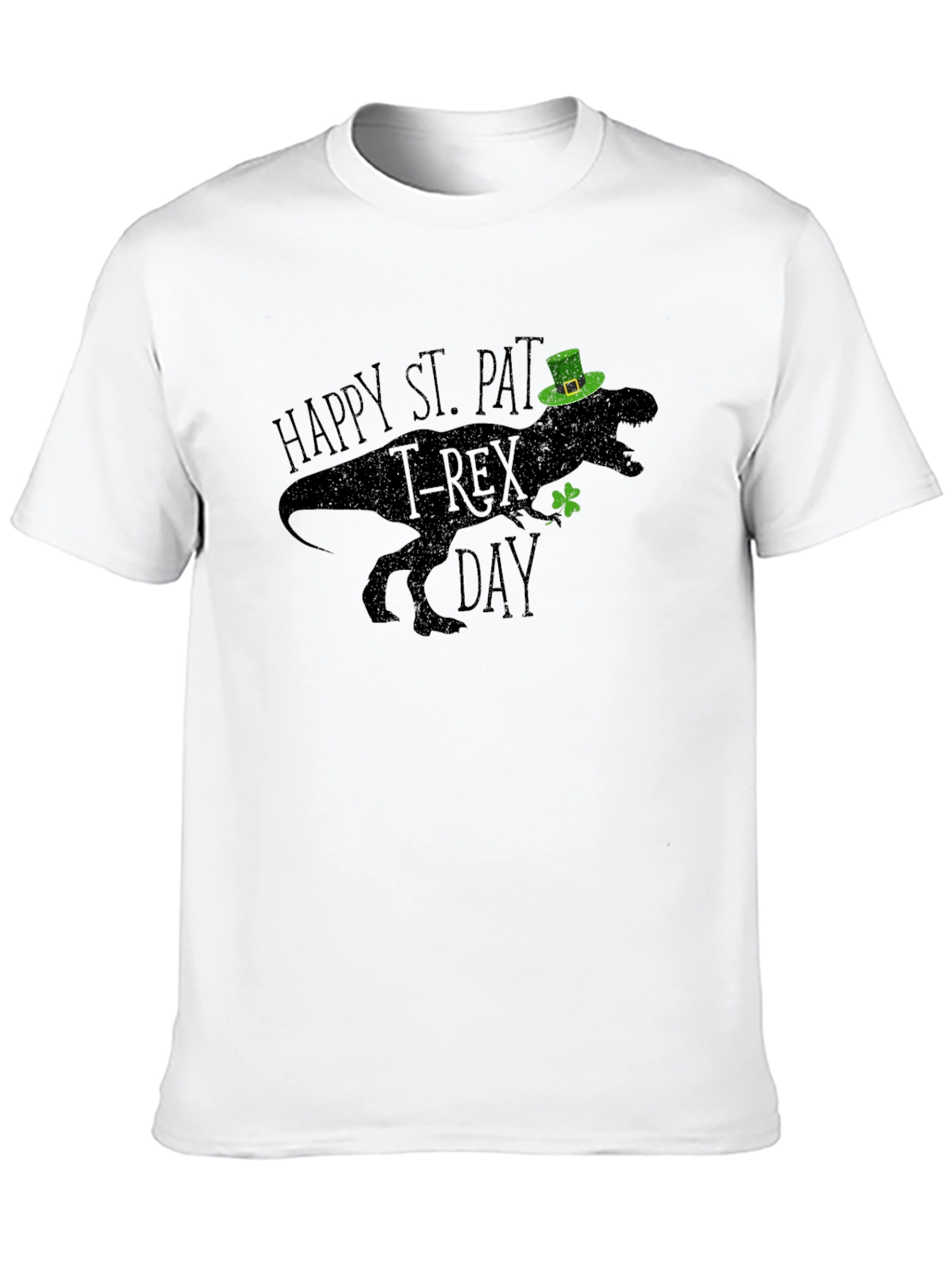 St. Pat-T-Rex Day Black T-Shirt