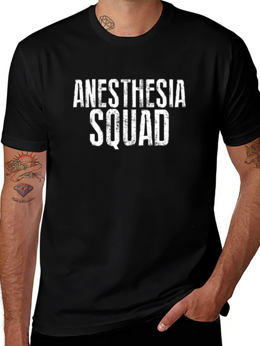 Anesthesia Squad Black T-Shirt - Medical Team Apparel