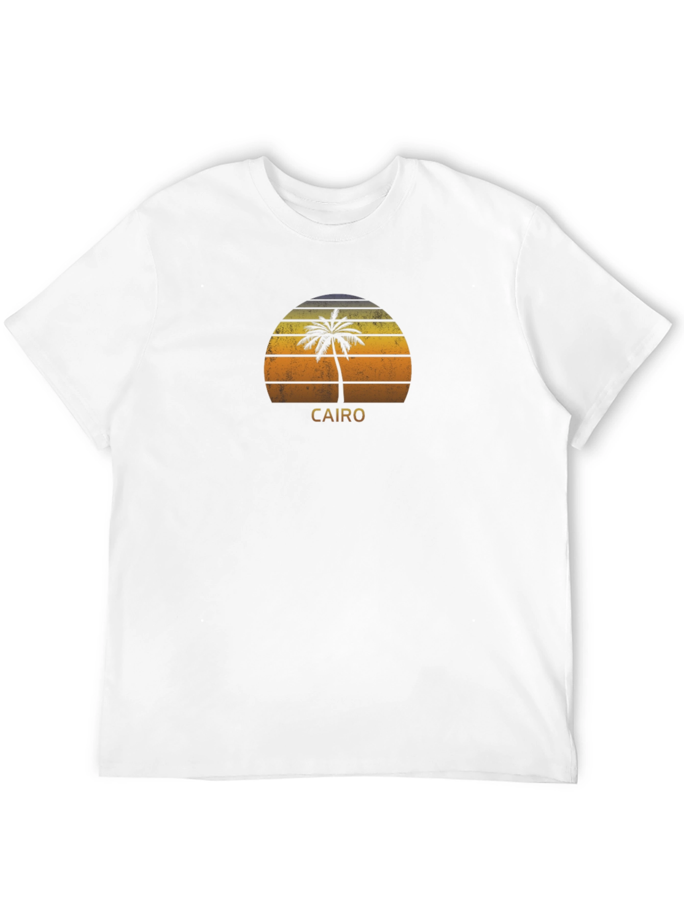 Cairo Sunset Palm Tree Graphic Tee