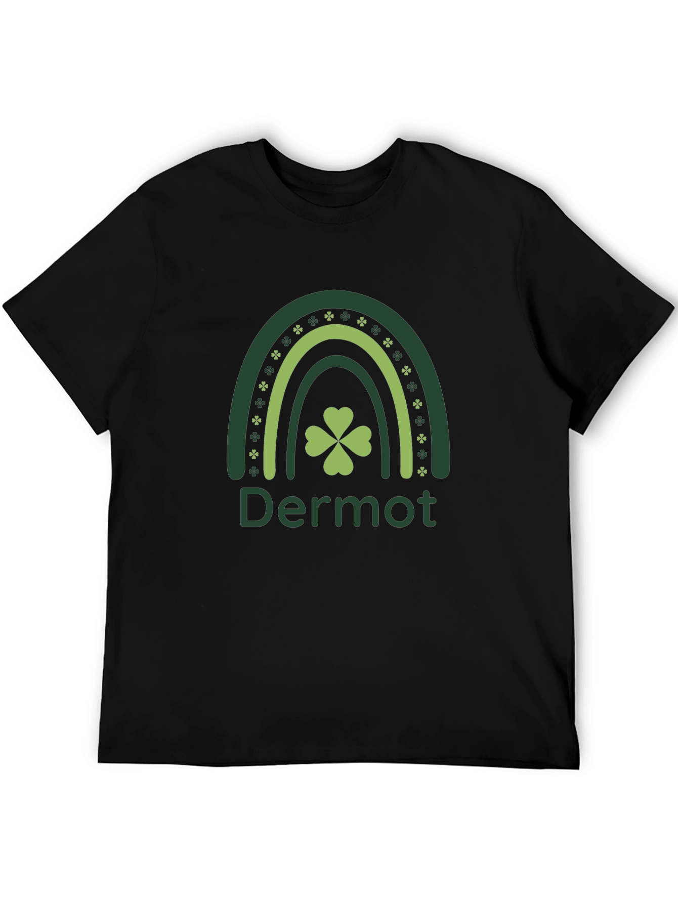 Dermot St. Patricks Day Rainbow Clover T-Shirt