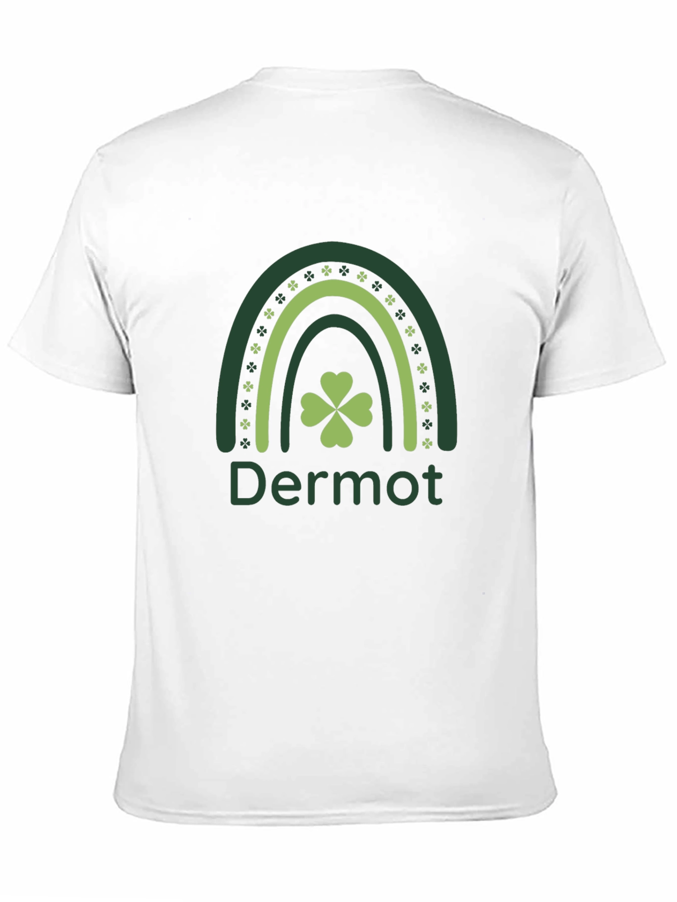 Dermot St. Patricks Day Rainbow Clover T-Shirt