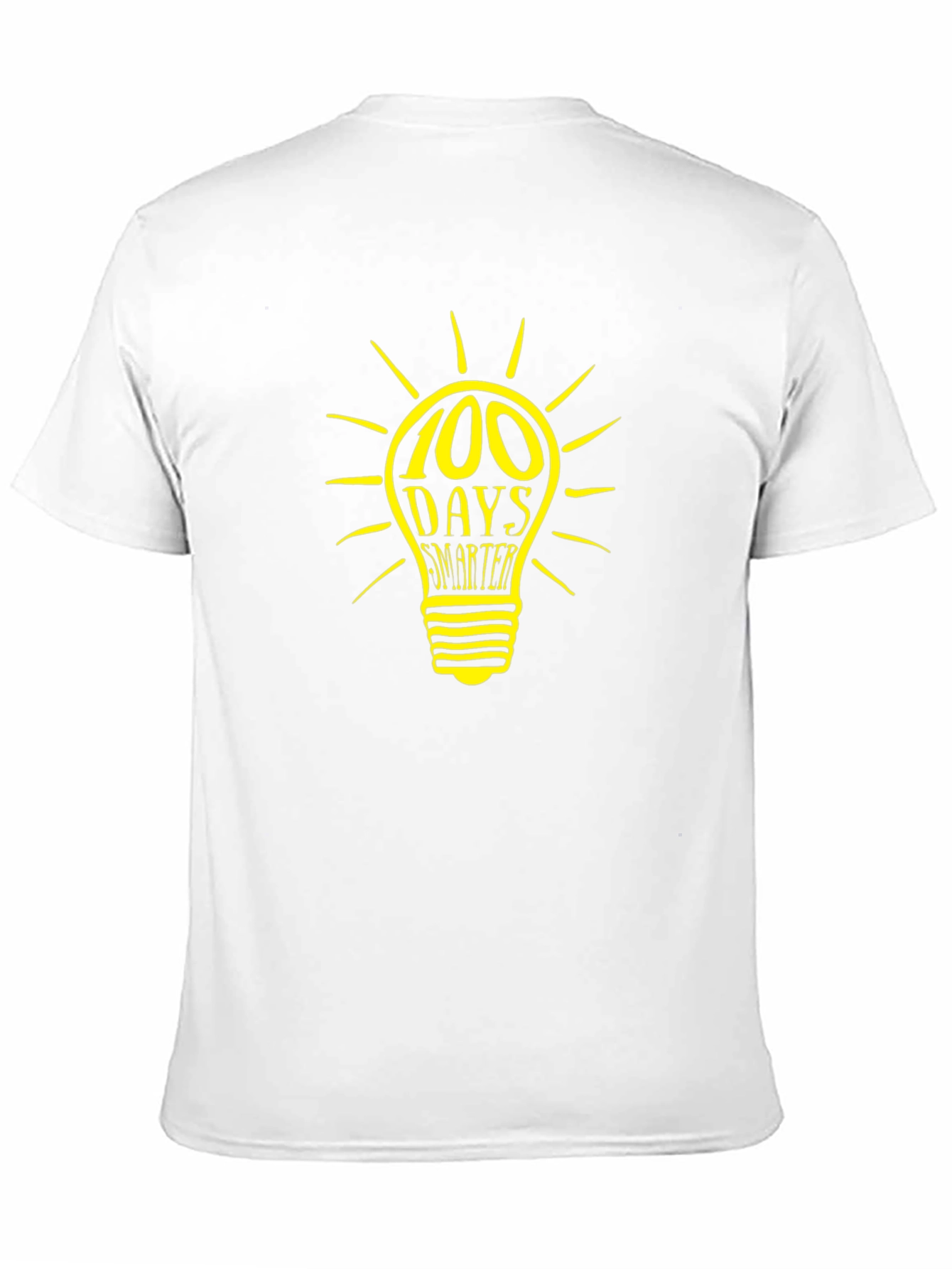 100 Days Smarter Light Bulb Graphic Tee - Black
