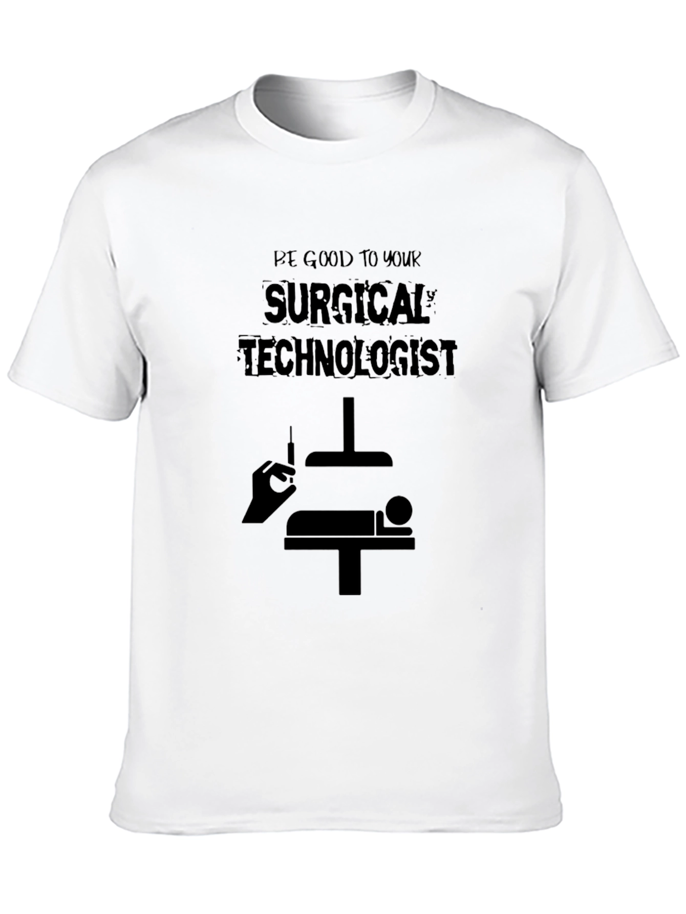 Surgical Technologist Graphic Tee - Black Cotton Shirt