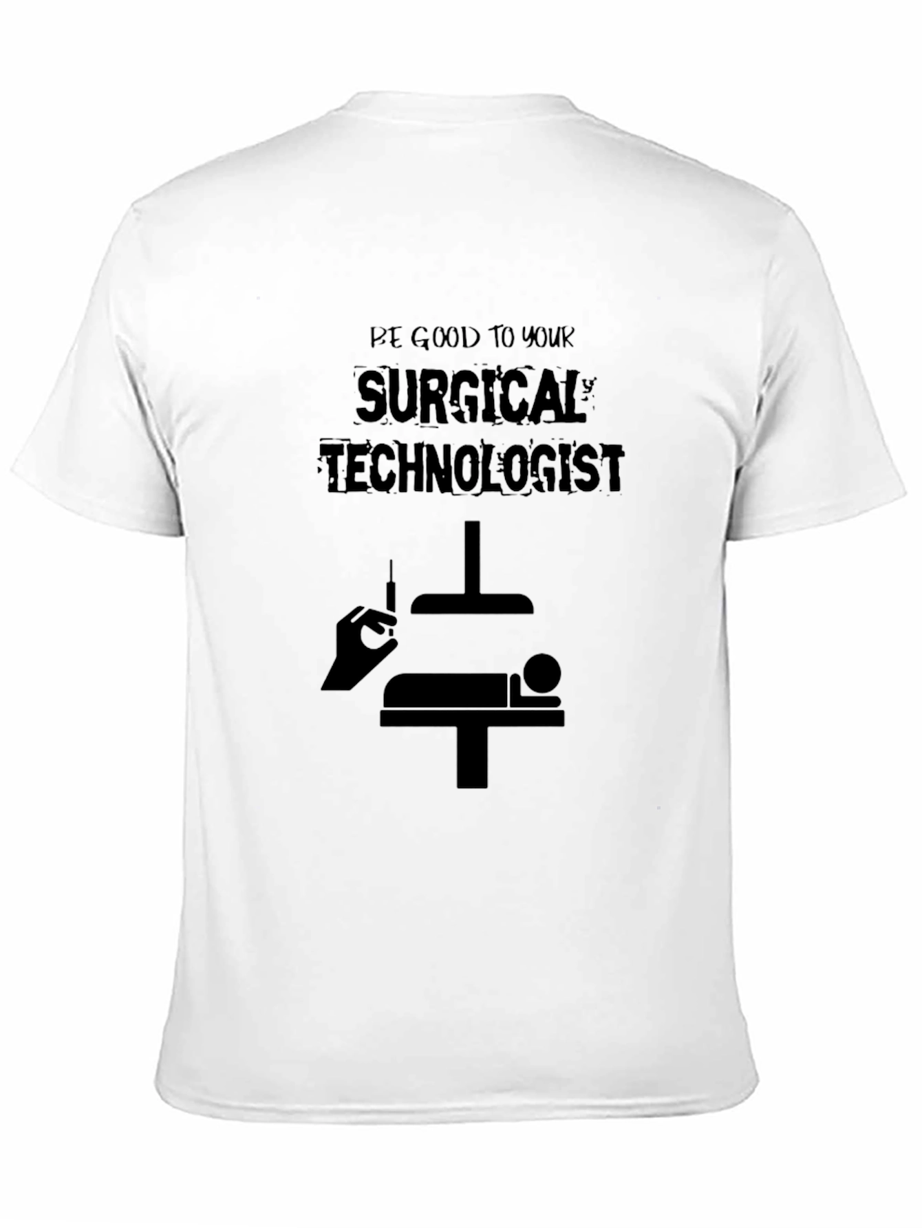 Surgical Technologist Graphic Tee - Black Cotton Shirt