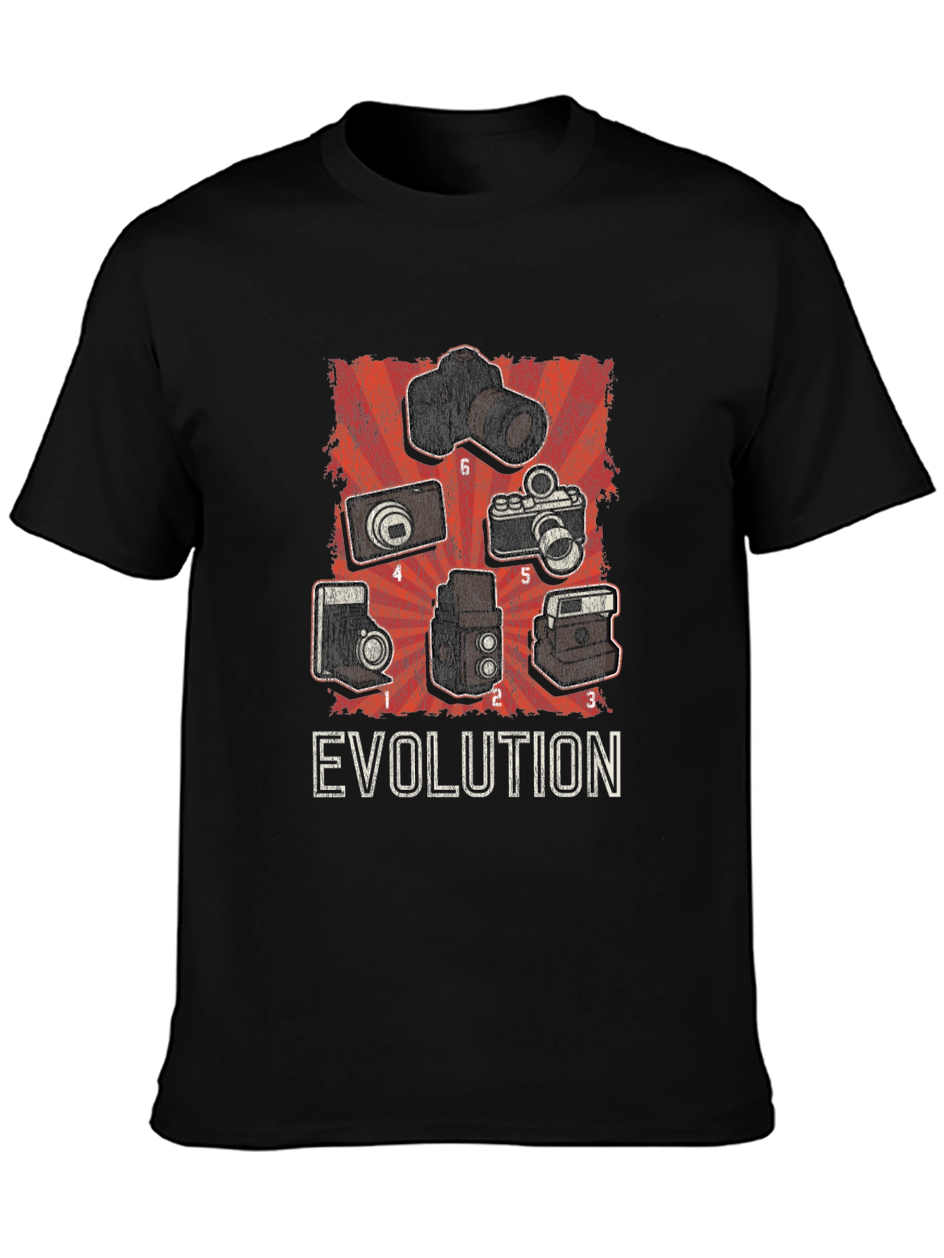 Camera Evolution Graphic T-Shirt