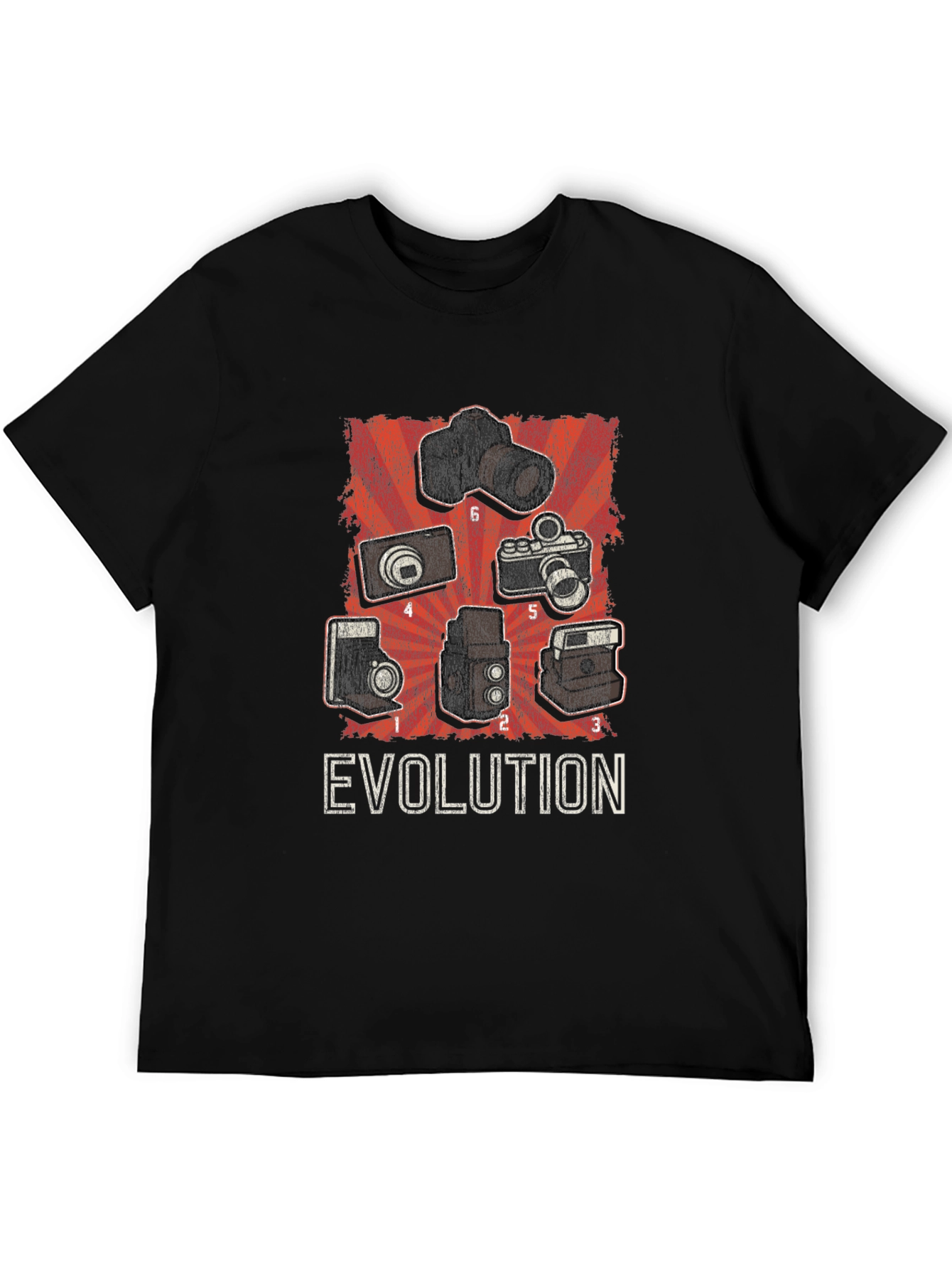 Camera Evolution Graphic T-Shirt