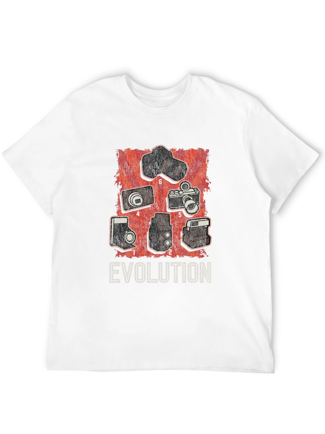 Camera Evolution Graphic T-Shirt