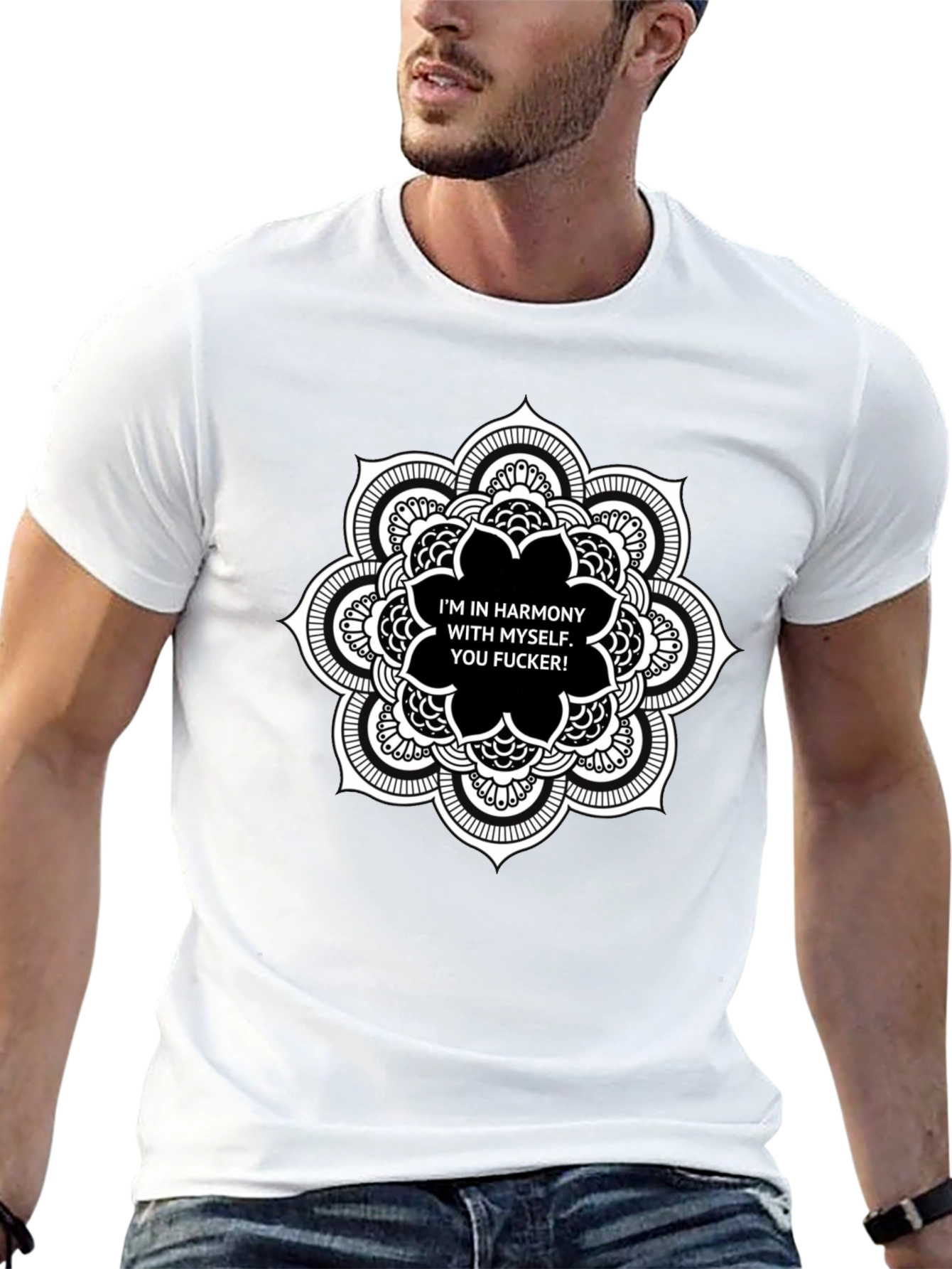 Harmony Mandala T-Shirt - Bold Statement Tee
