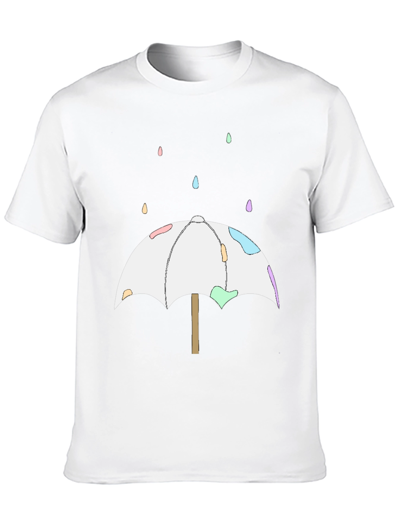 Cute Umbrella T-Shirt - Black