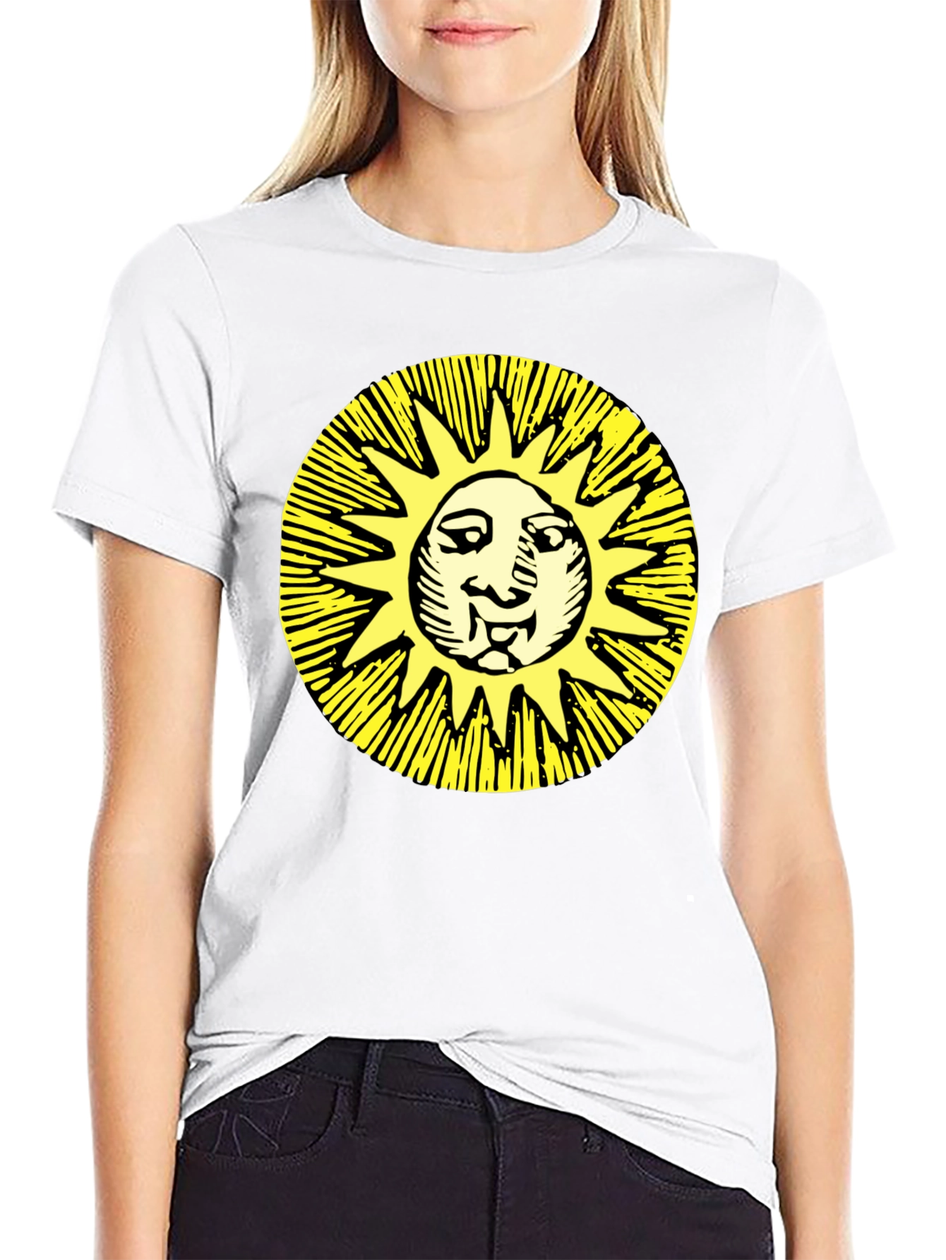 Sun Graphic Black T-Shirt
