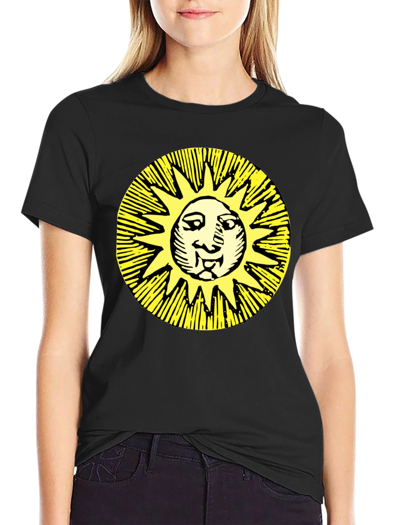 Sun Graphic Black T-Shirt