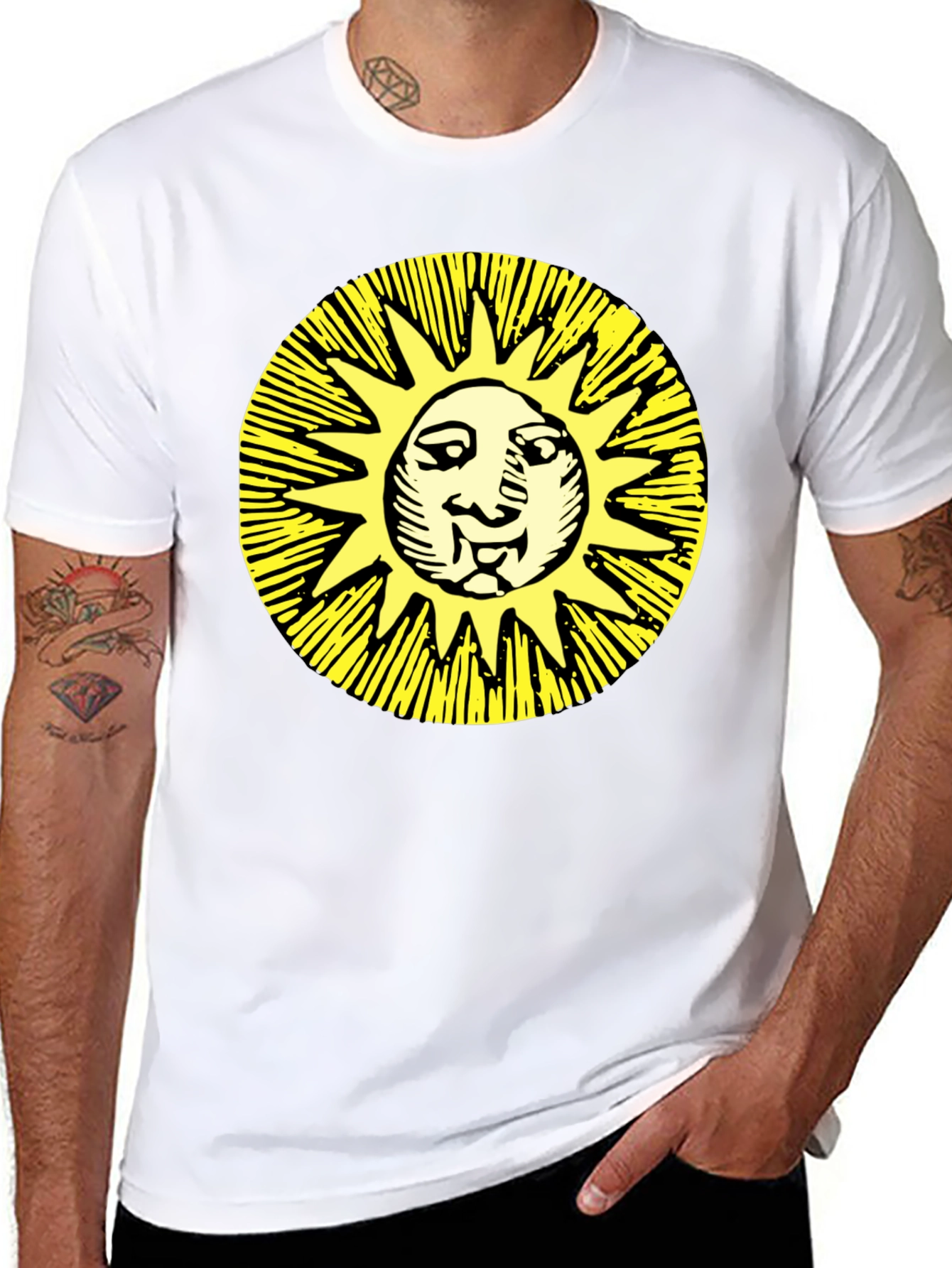Sun Graphic Black T-Shirt