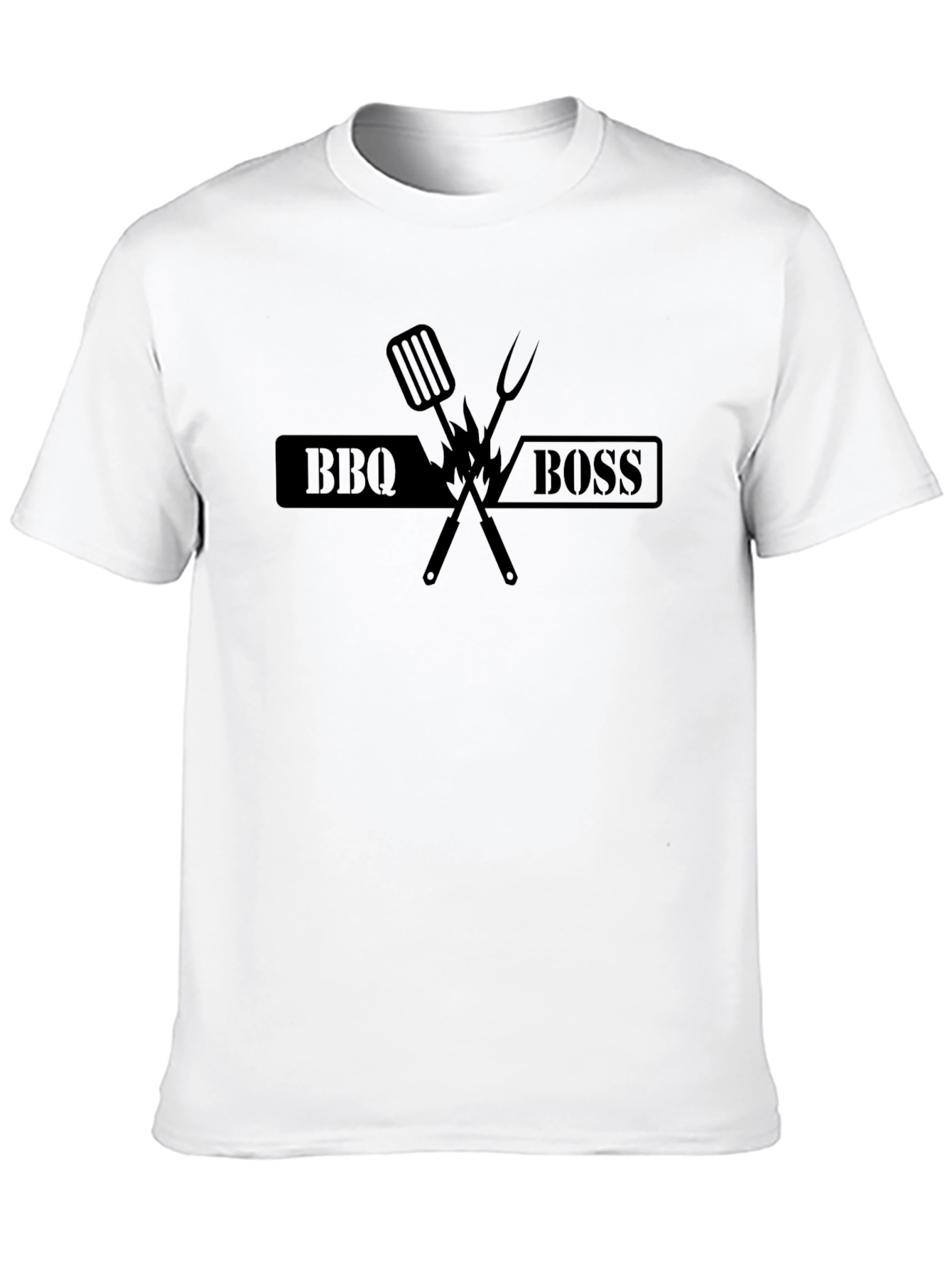 BBQ Boss Black T-Shirt - Grilling Master Apparel