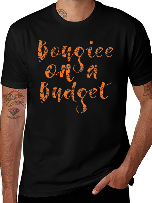 Bougiee on a Budget Black Graphic T-Shirt