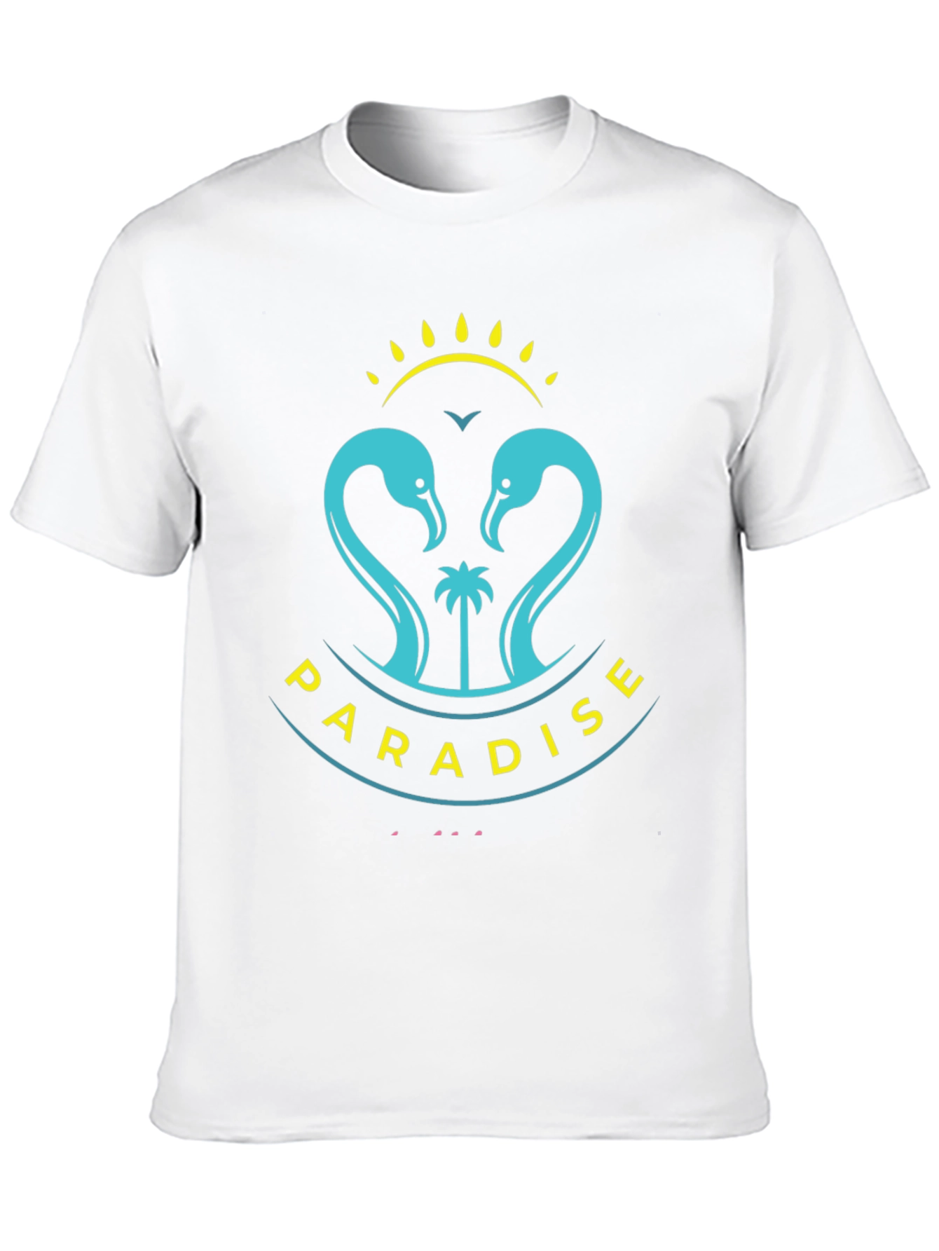 Paradise Flamingo Graphic T-Shirt - Tropical Summer Vibes
