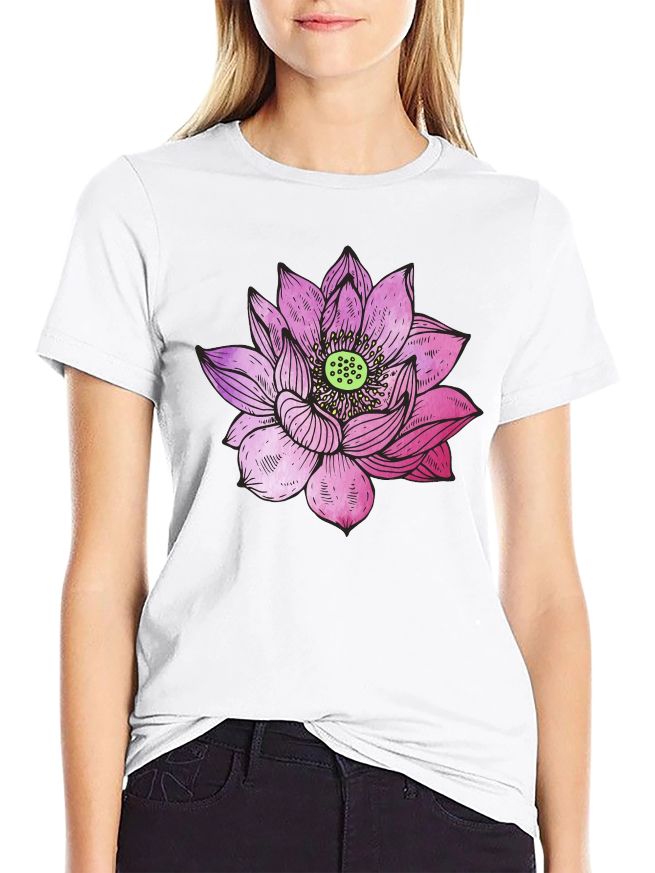 Lotus Flower Graphic Tee
