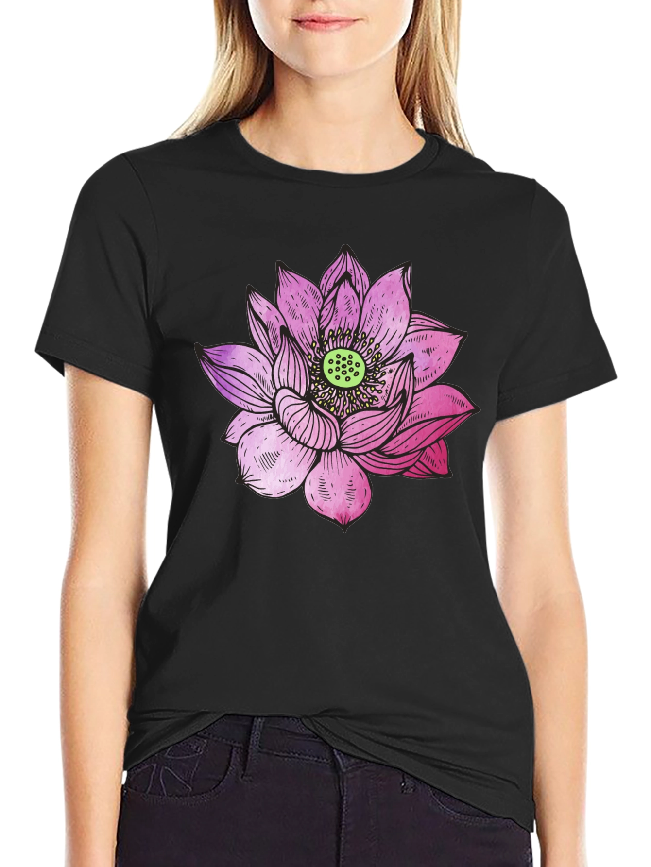 Lotus Flower Graphic Tee