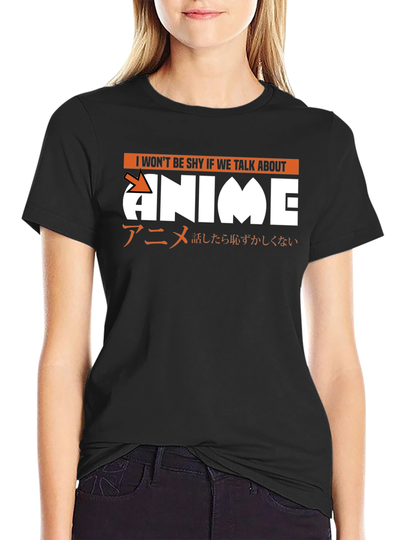 Anime Graphic T-Shirt - Black Cotton Tee