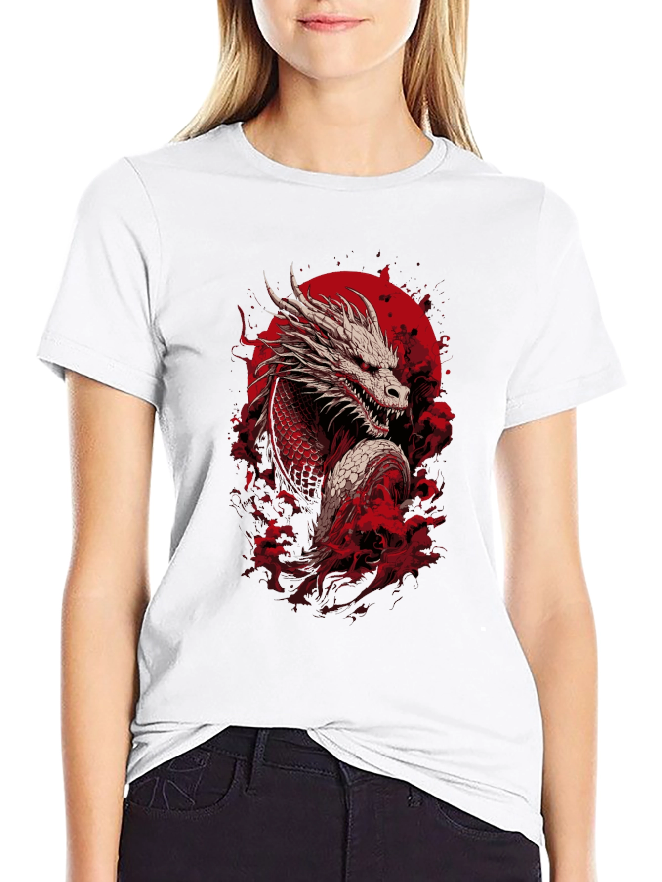 Dragon Graphic Tee - Japanese Style