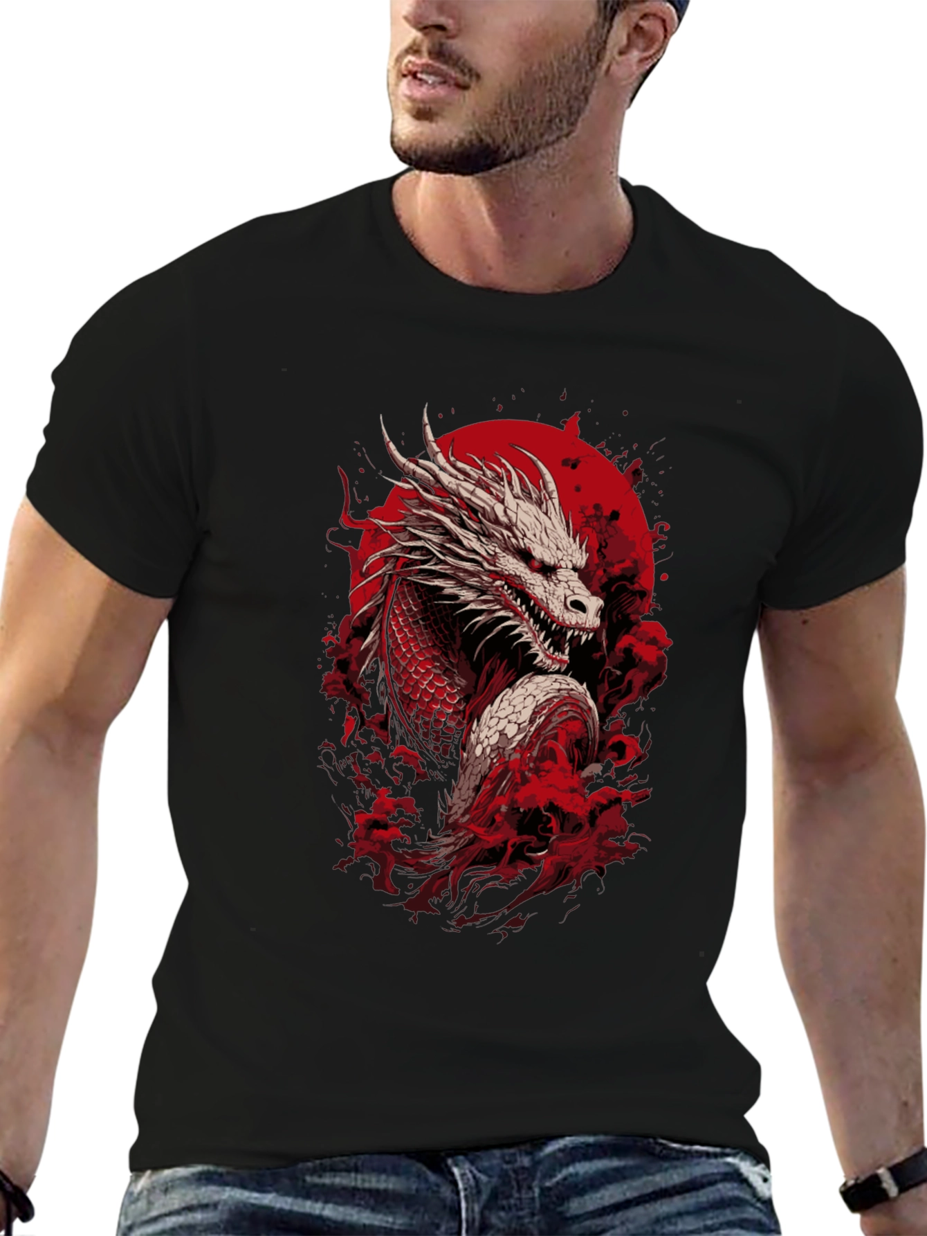 Dragon Graphic Tee - Japanese Style