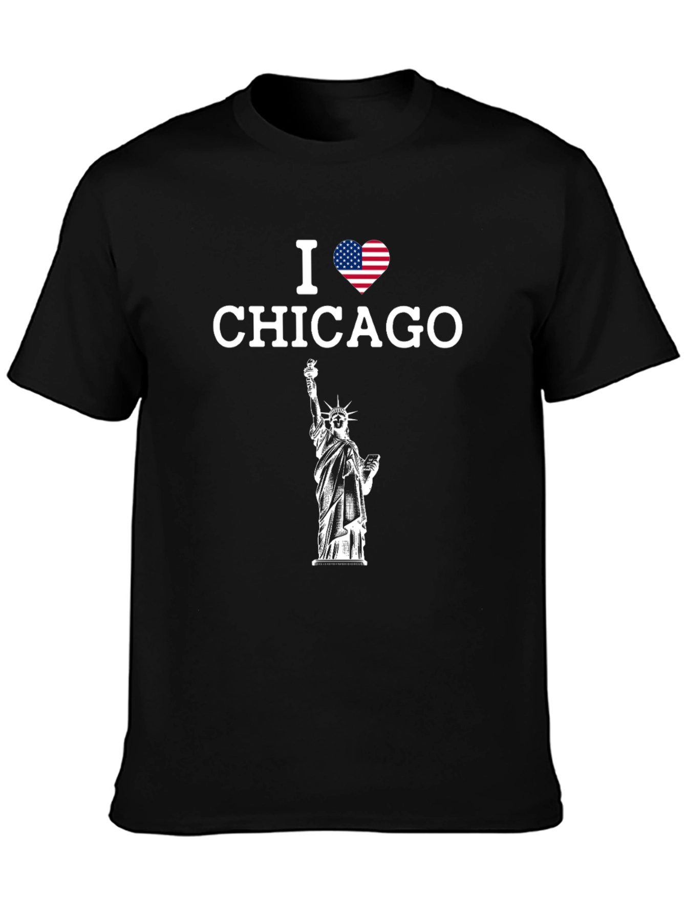 I Heart Chicago Statue of Liberty T-Shirt
