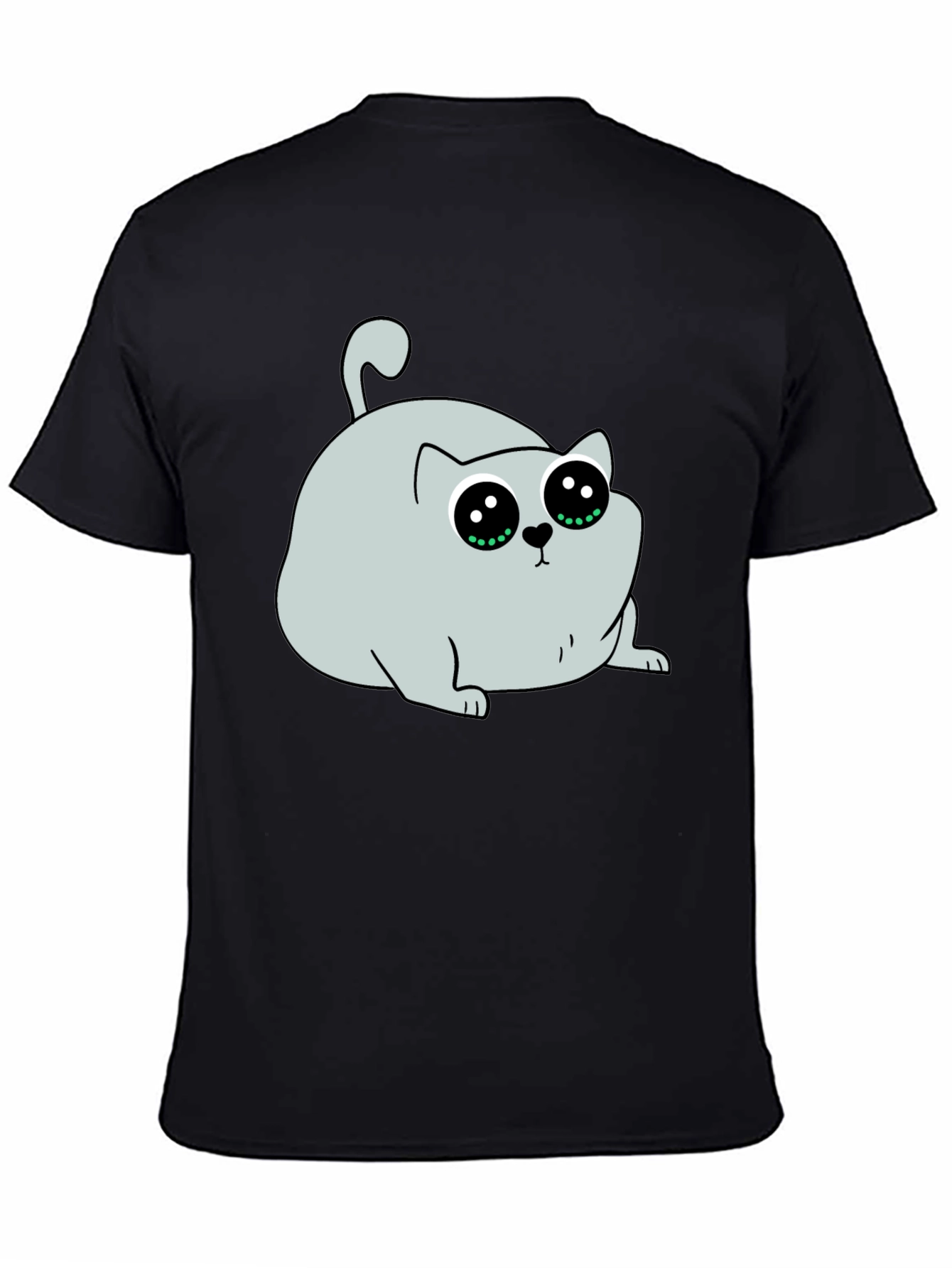 Cute Cartoon Cat Graphic T-Shirt