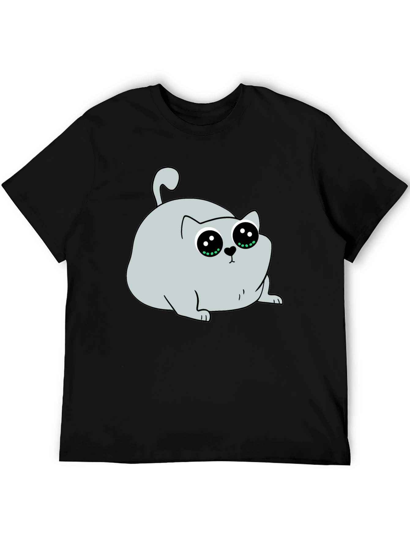 Cute Cartoon Cat Graphic T-Shirt