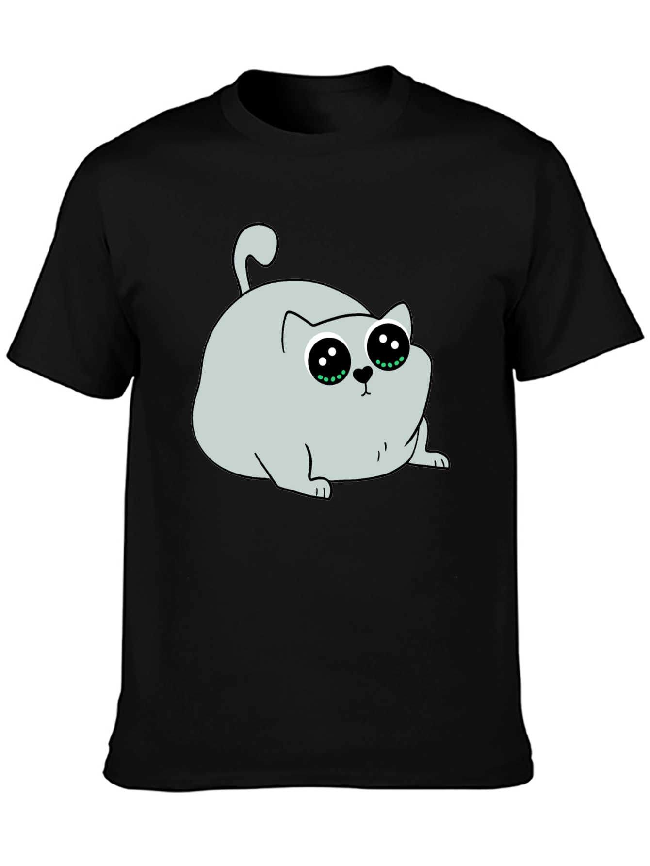 Cute Cartoon Cat Graphic T-Shirt