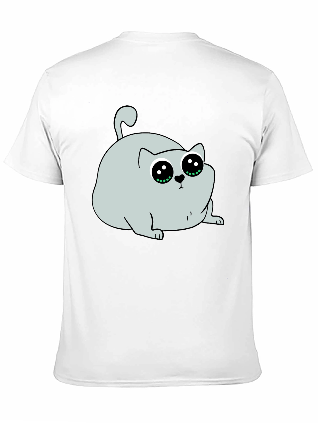 Cute Cartoon Cat Graphic T-Shirt