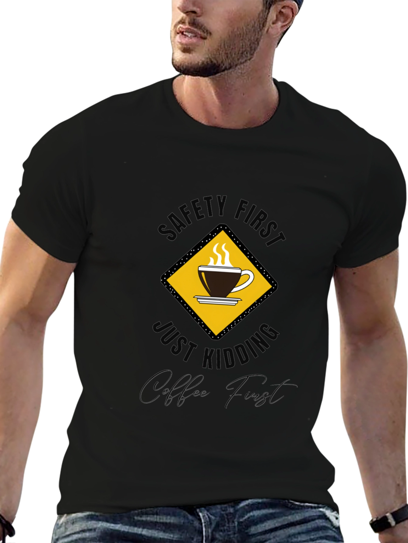 Safety First Coffee Lover T-Shirt