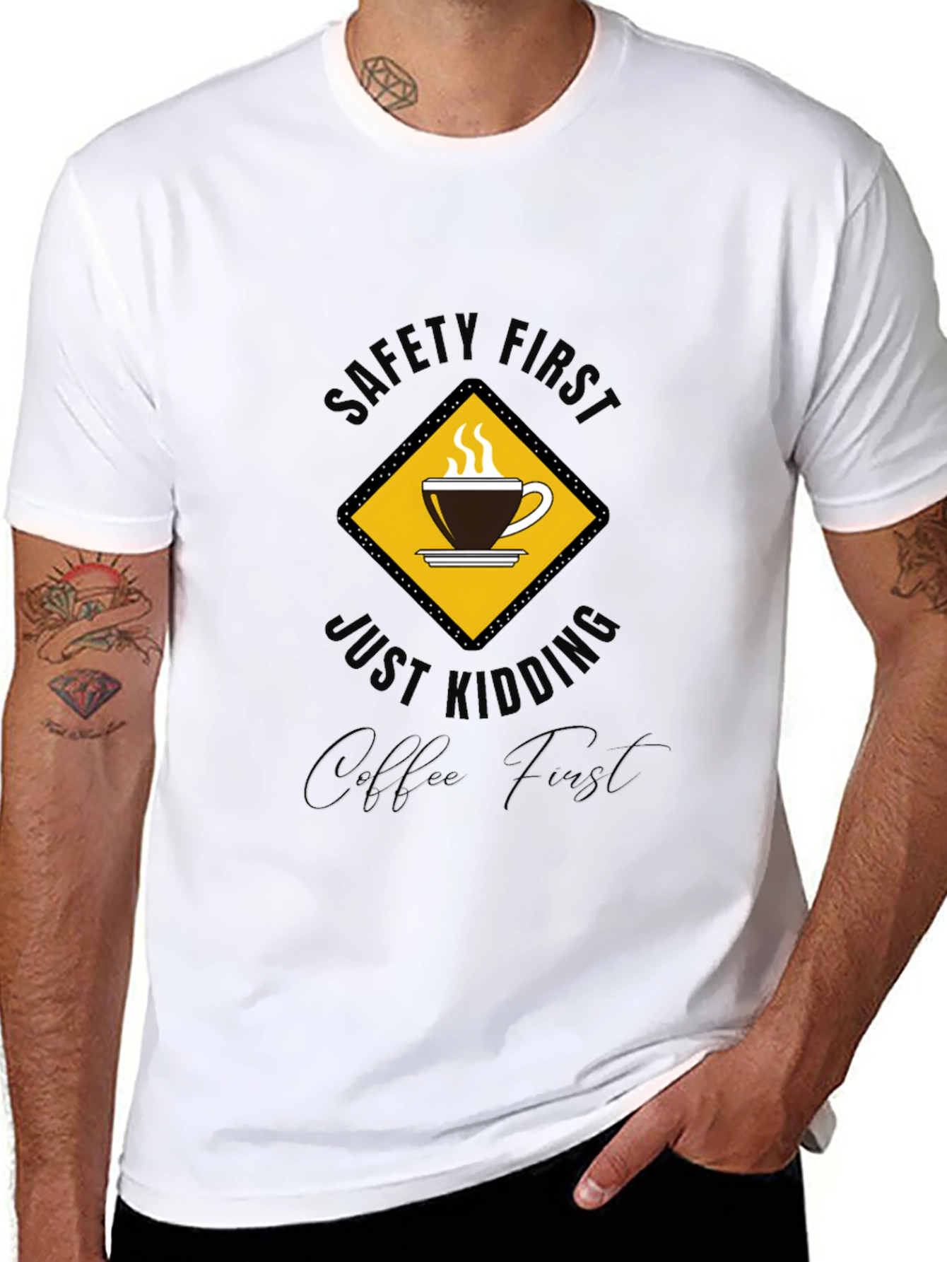 Safety First Coffee Lover T-Shirt