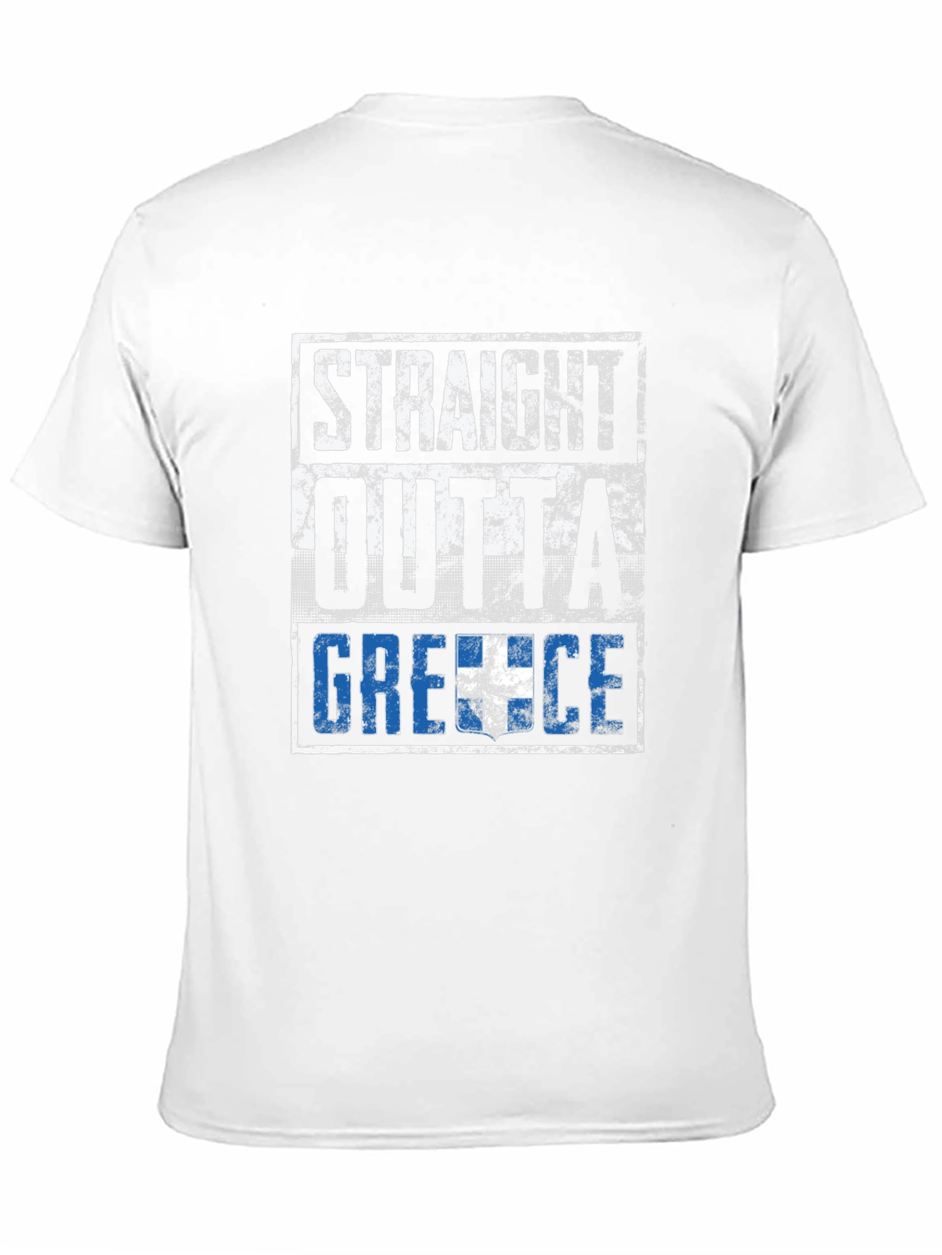 Straight Outta Greece Black T-Shirt